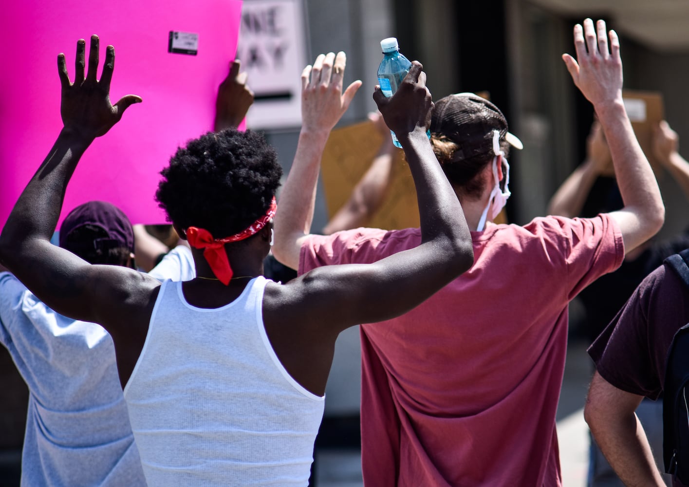 Crowd gathers for peaceful protest and march in Middletown