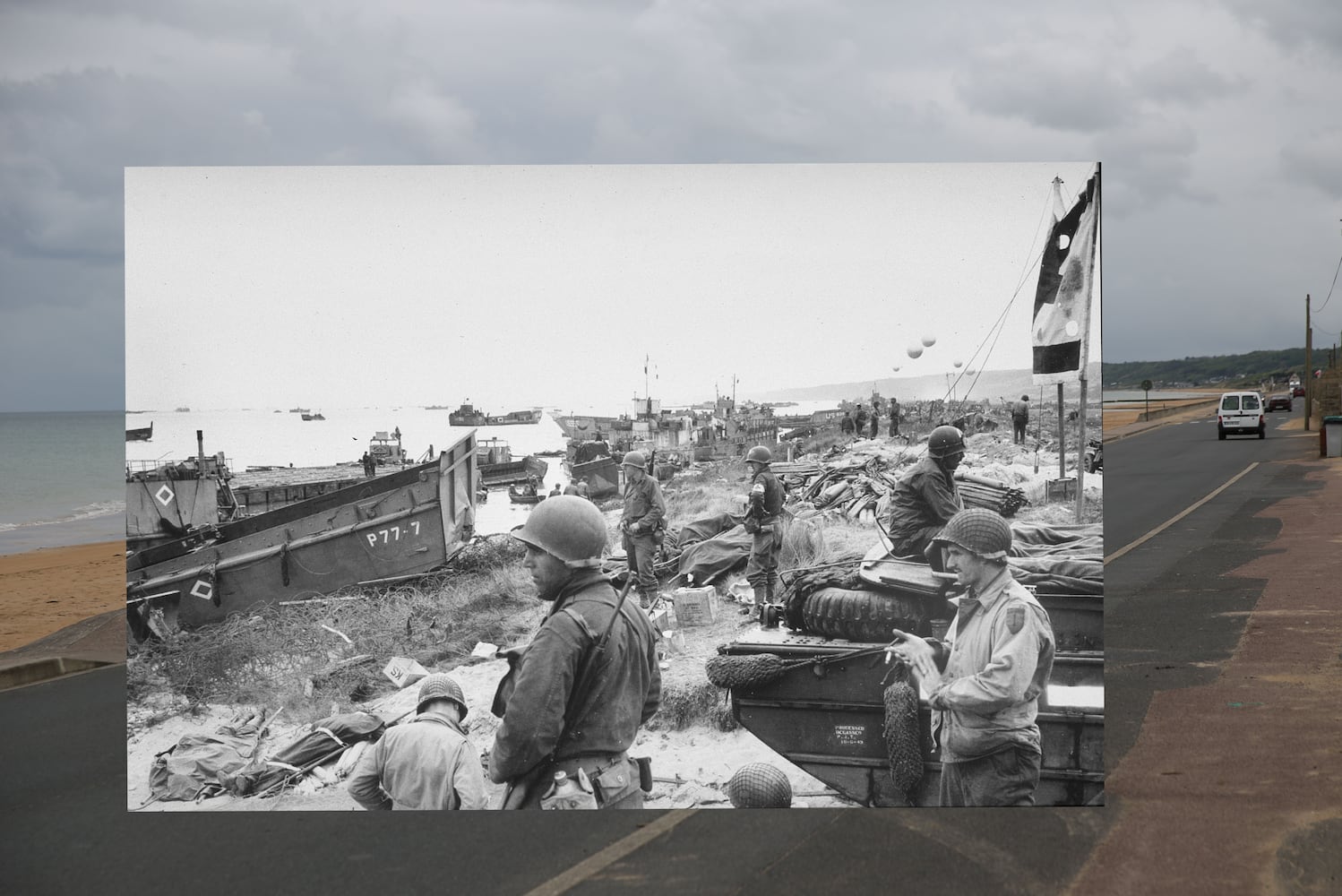 Photos: D-Day invasion then and now