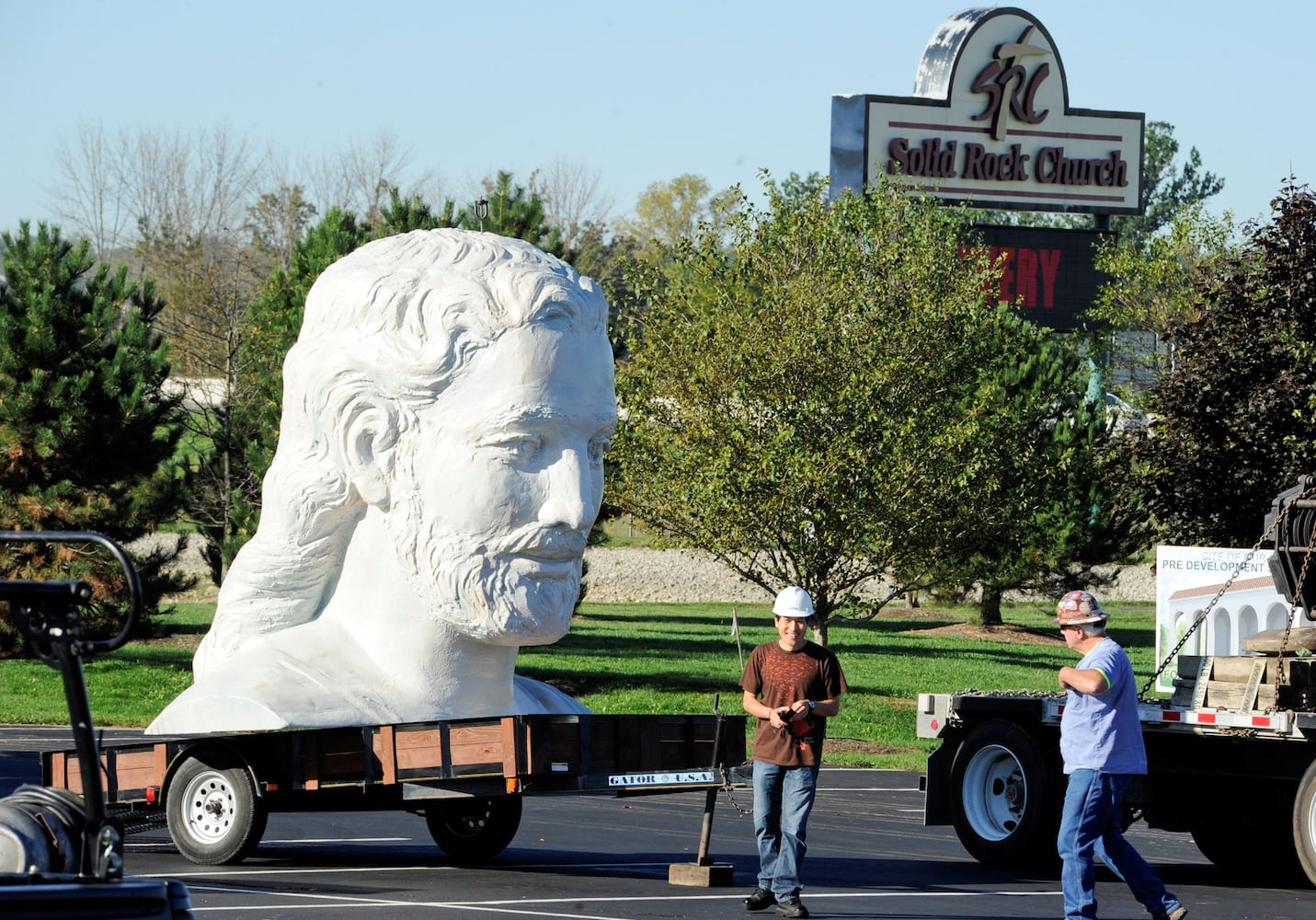 Throwback Thursday Jesus statue burns to the ground