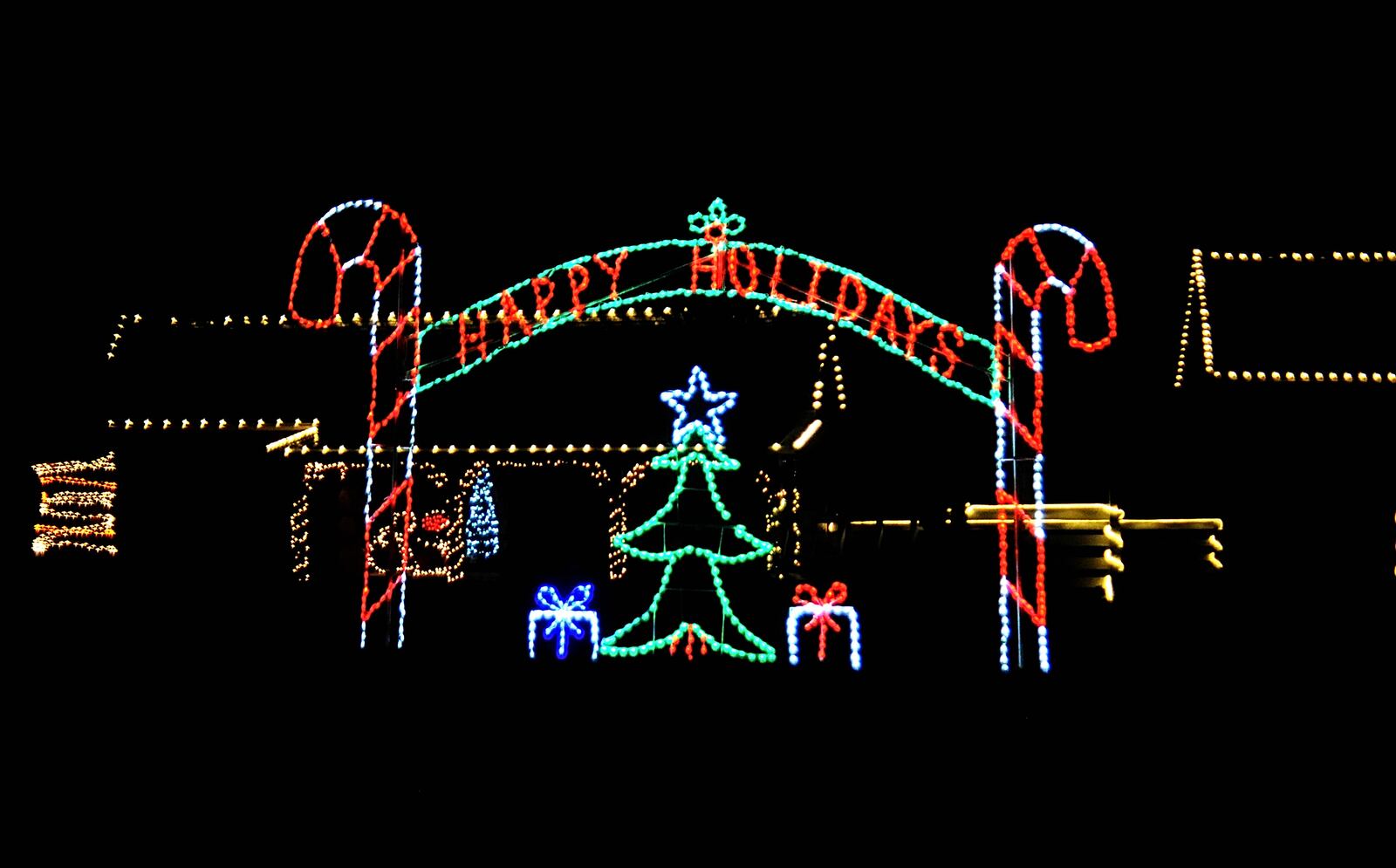 Holiday Lights at Lostcreek Reserve in Troy will open on Nov. 29, 2019. The new drive-through lights display will be open weekends only and is set on a picturesque historic farm and wooded area. Here is sneak peek at what to expect from a media preview event on Nov. 23, 2019. DAVID MOODIE/CONTRIBUTED