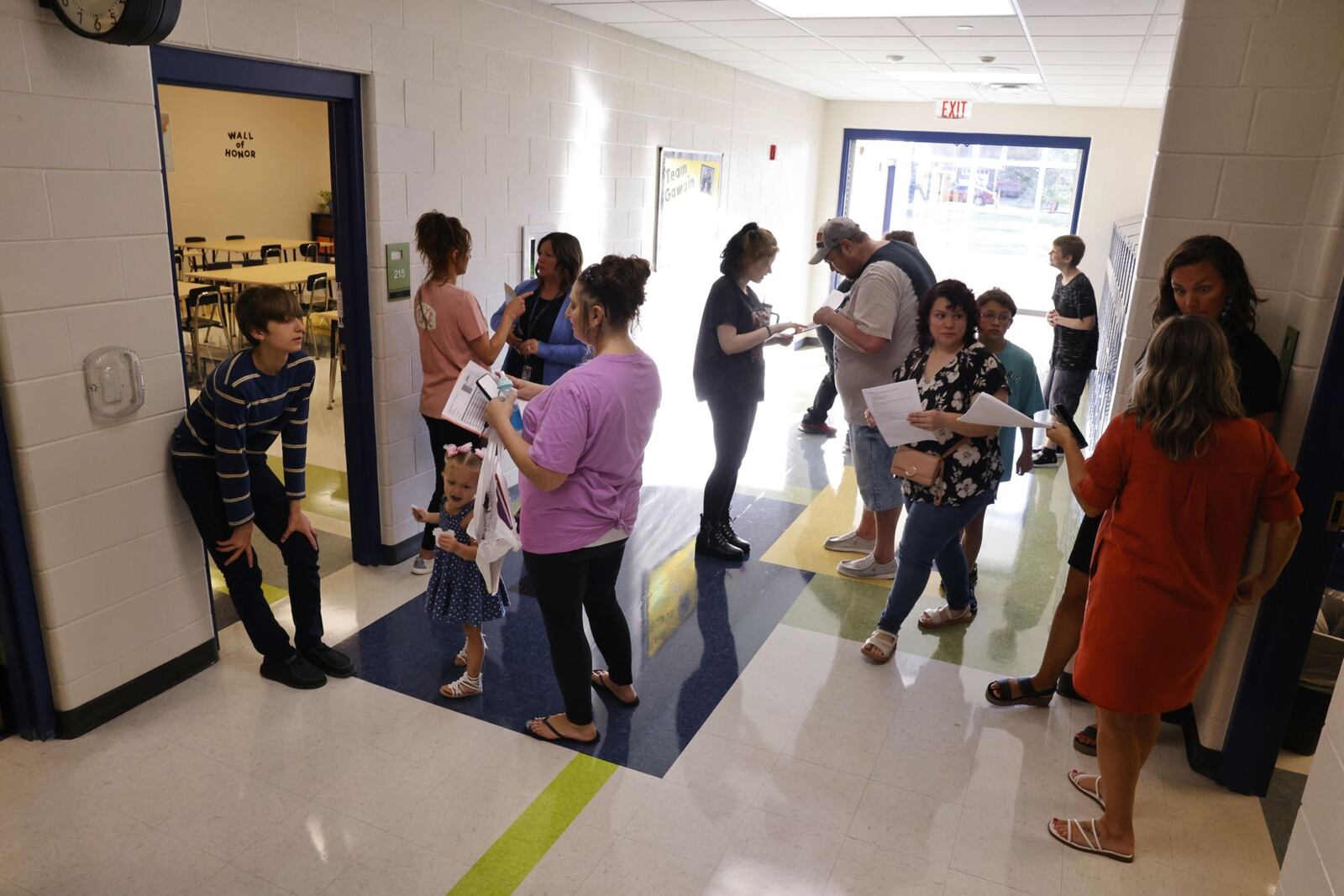 Students participate in an open house Wednesday, Aug. 7, 3024 at Wilson Middie School in Hamilton. NICK GRAHAM/STAFF