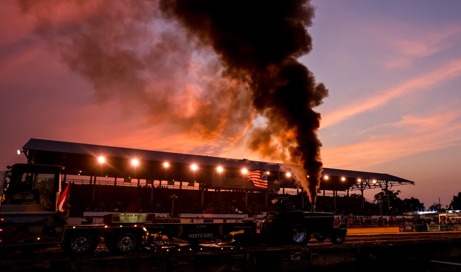 The National Tractor Pullers Association tractor pull was held in front of the grandstands at the Butler County Fair Thursday, July 29, 2021, in Hamilton. NICK GRAHAM / STAFF