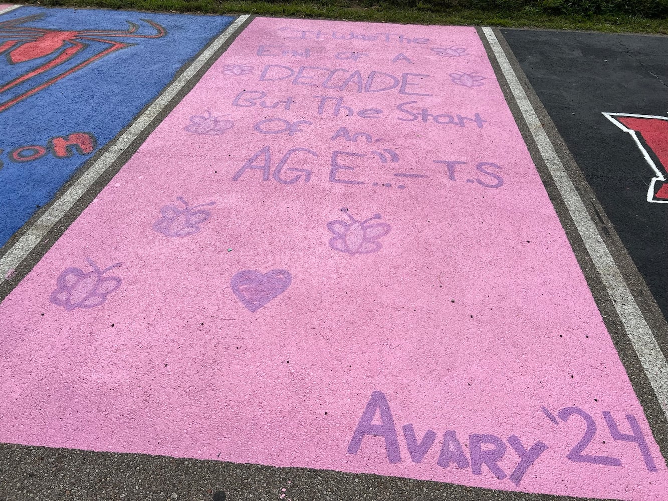 Fairfield High School Senior Parking lot spaces