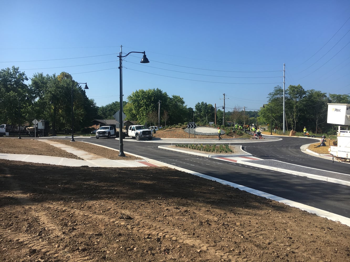 PHOTOS: Fairfield’s first modern roundabout construction progression