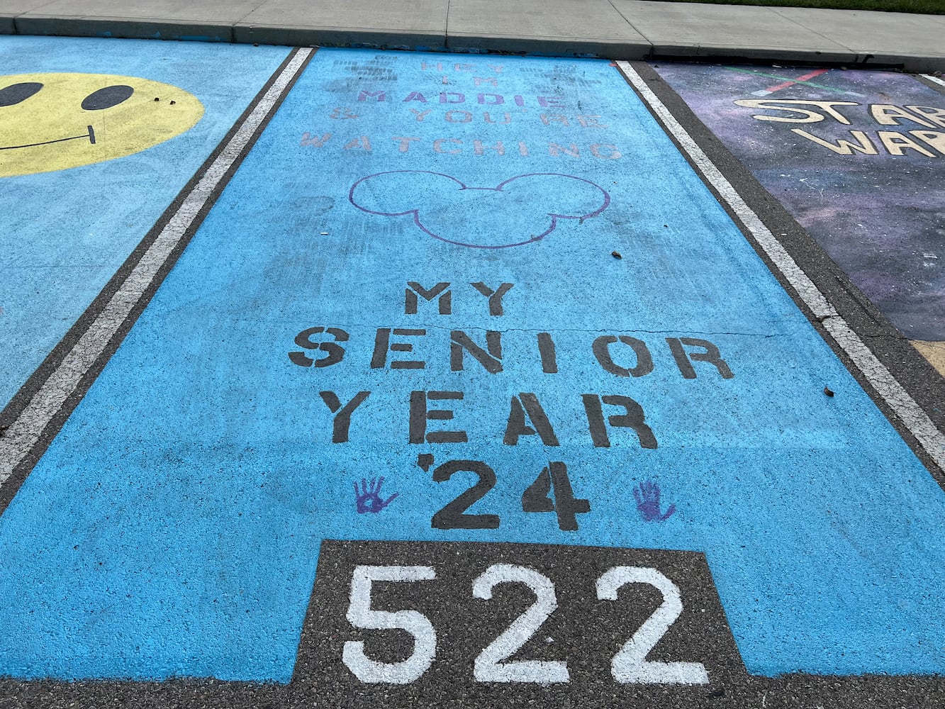 middletown high school senior parking lot 2022-2024