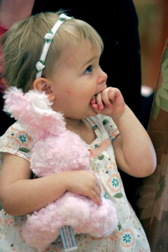 Easter Bunny visits Cincinnati Children's Liberty Campus