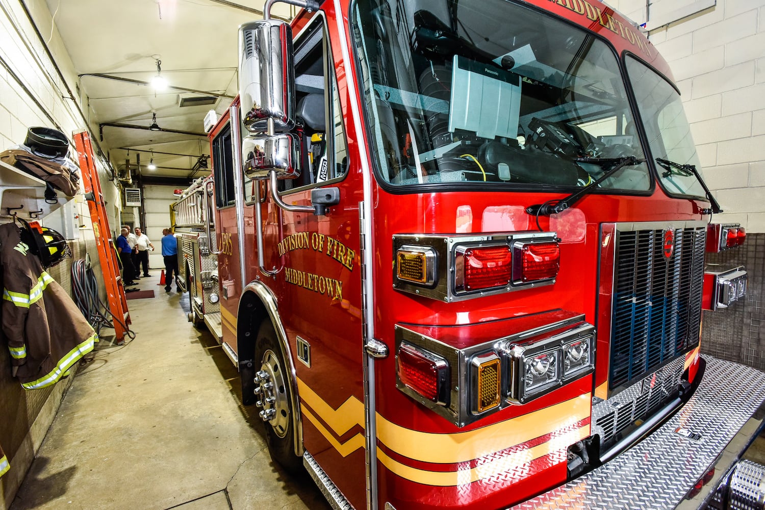 City council and officials tour Middletown fire stations