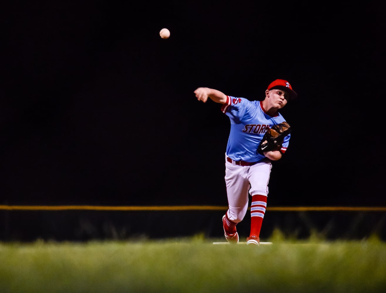 Youth baseball teams get back in action just after midnight