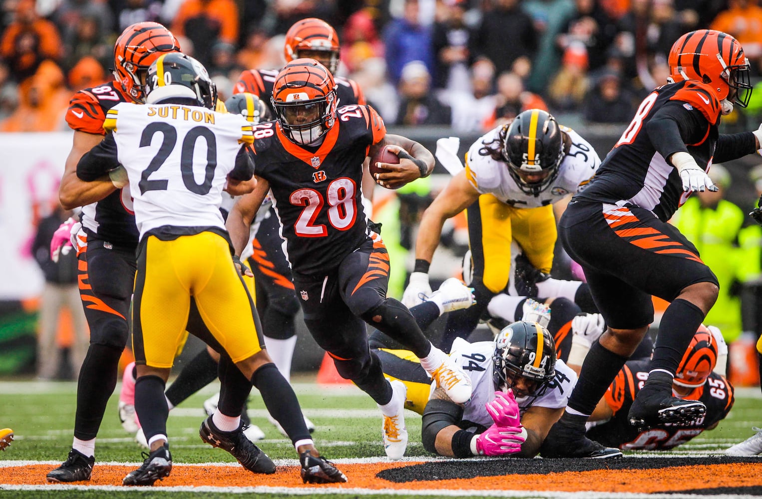 Cincinnati Bengals vs Pittsburgh Steelers football