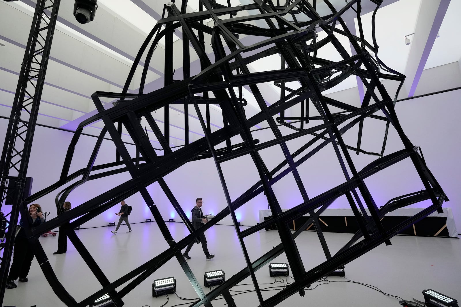 The Museum of Modern Art in the Polish capital is seen on Thursday, Oct. 24, 2024, in Warsaw, Poland. (AP Photo/Czarek Sokolowski)