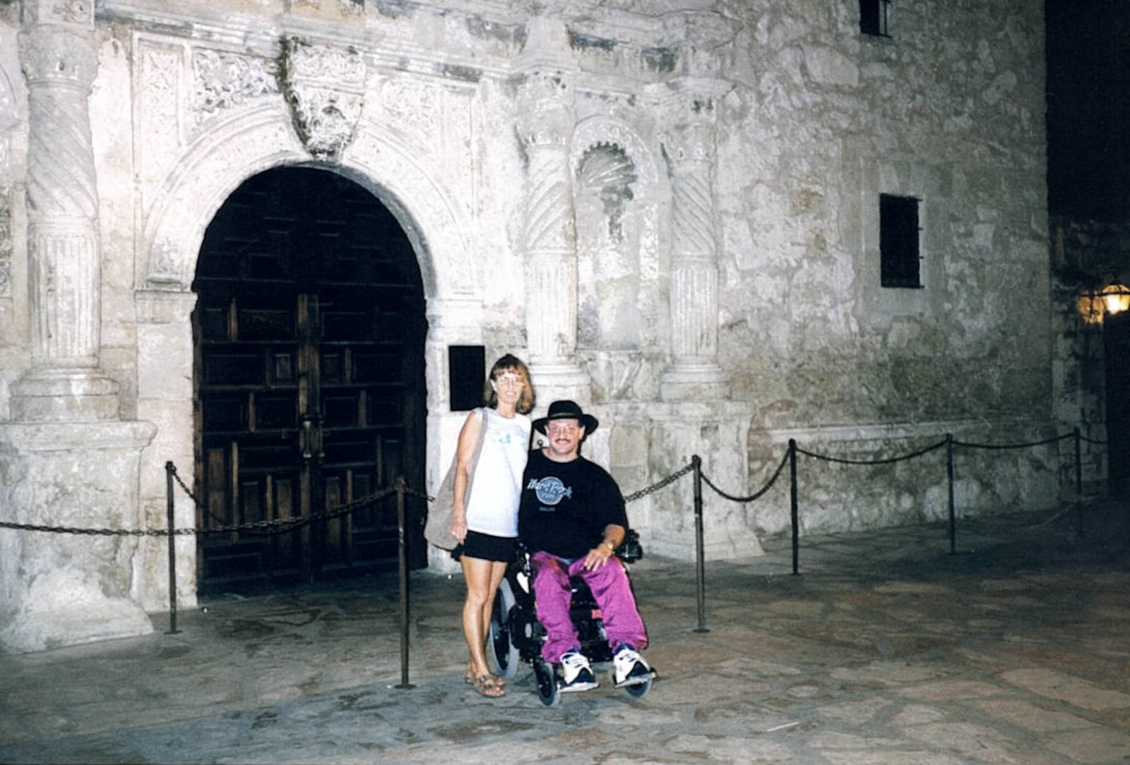 Ron Johnson, of Middletown, wrote an autobiography telling the story about his life before and after a near fatal accident, and how that hasn't kept him from enjoying life to its fullest. Pictured is Ron and Judy Johnson at The Alamo in San Antonio, Texas in 1995.. PROVIDED.