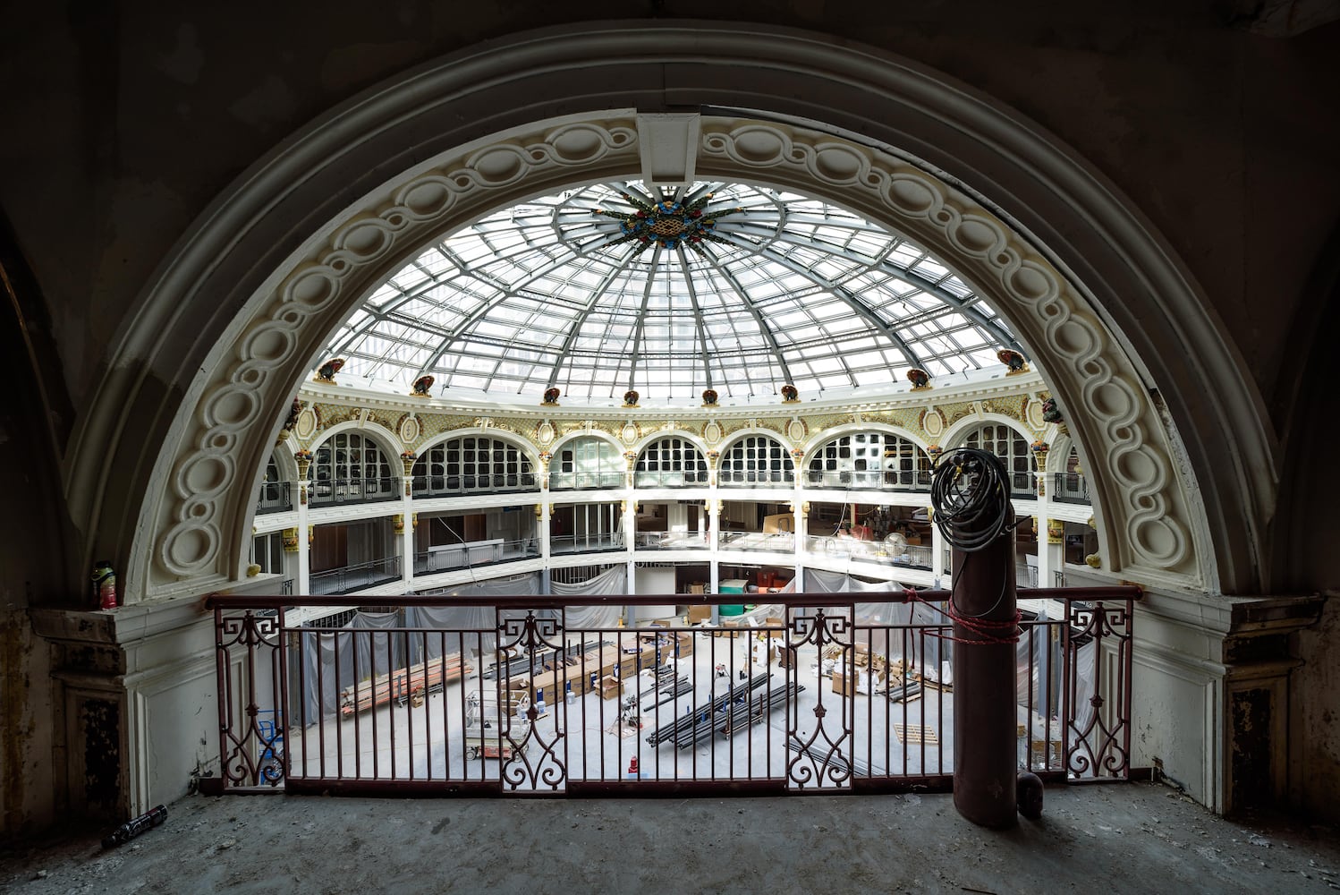 Dayton Arcade construction October 2020