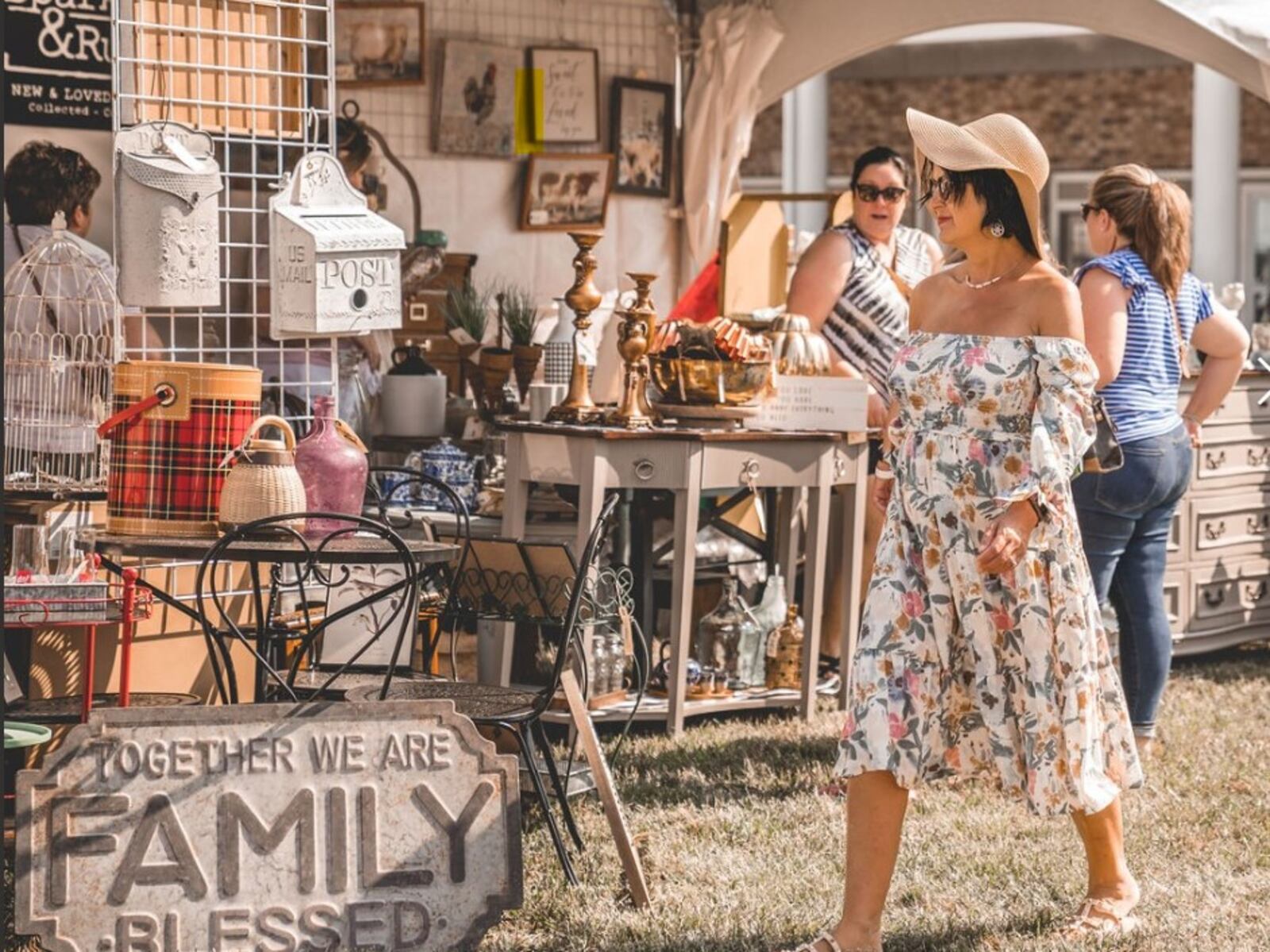 Charm at the Farm is a vintage market shopping experience in Lebanon that supports local and women-owned small businesses, selling a mix of vintage and handmade items including furniture, clothes, jewelry, art and more. CONTRIBUTED