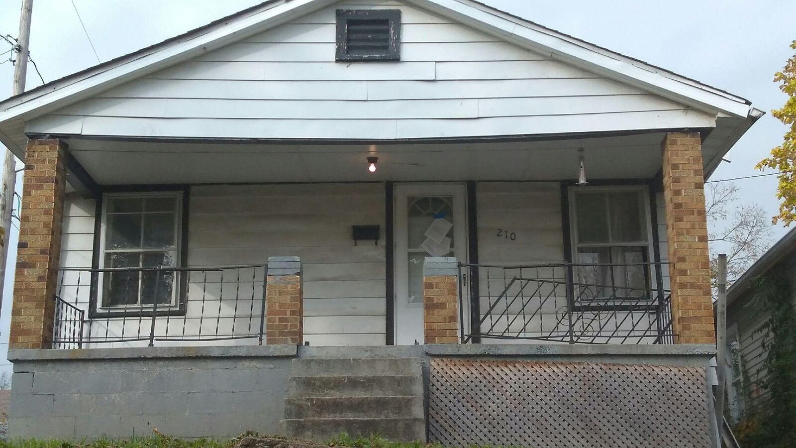 The home on Cereal Avenue in Hamilton where Joshua Combs was found stabbed to death in October. 