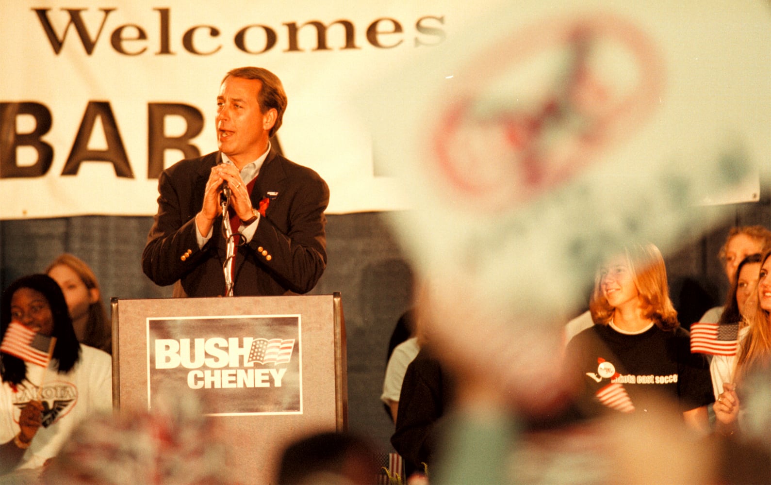 PHOTOS Barbara Bush at Lakota East in 2000