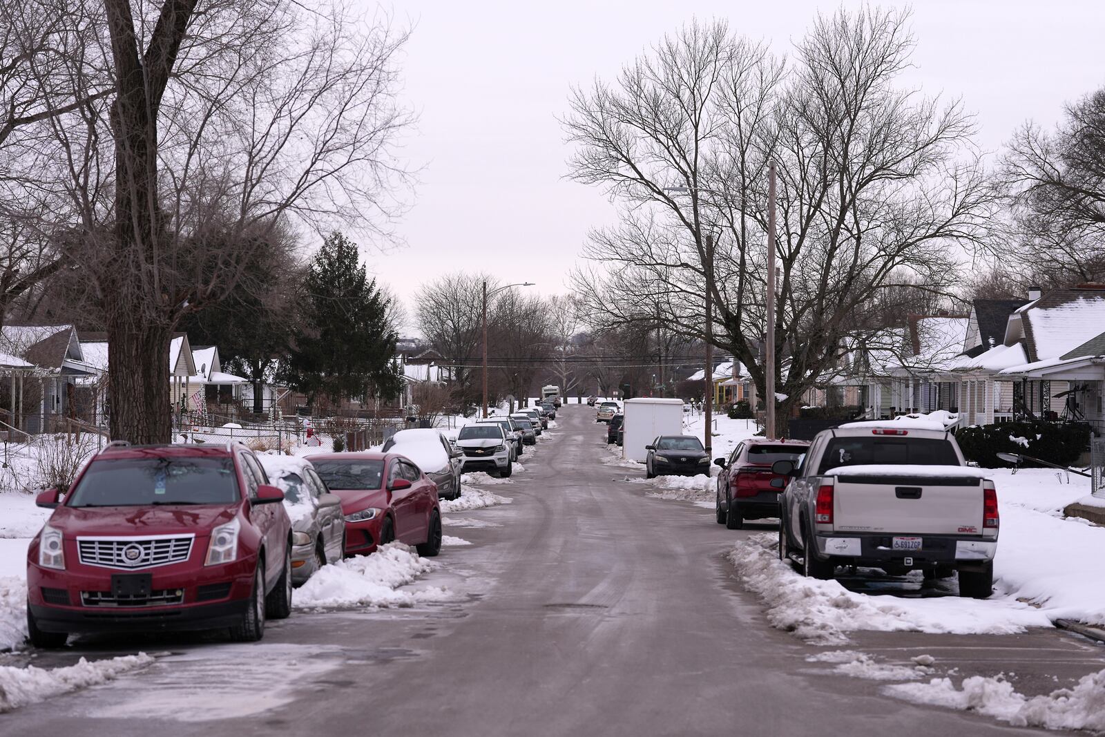 A view looking west on 17th St. from Verity Parkway, Tuesday, Jan. 14, 2025, in Middletown, Ohio. The city is the hometown of Vice President-elect JD Vance. (AP Photo/Kareem Elgazzar)