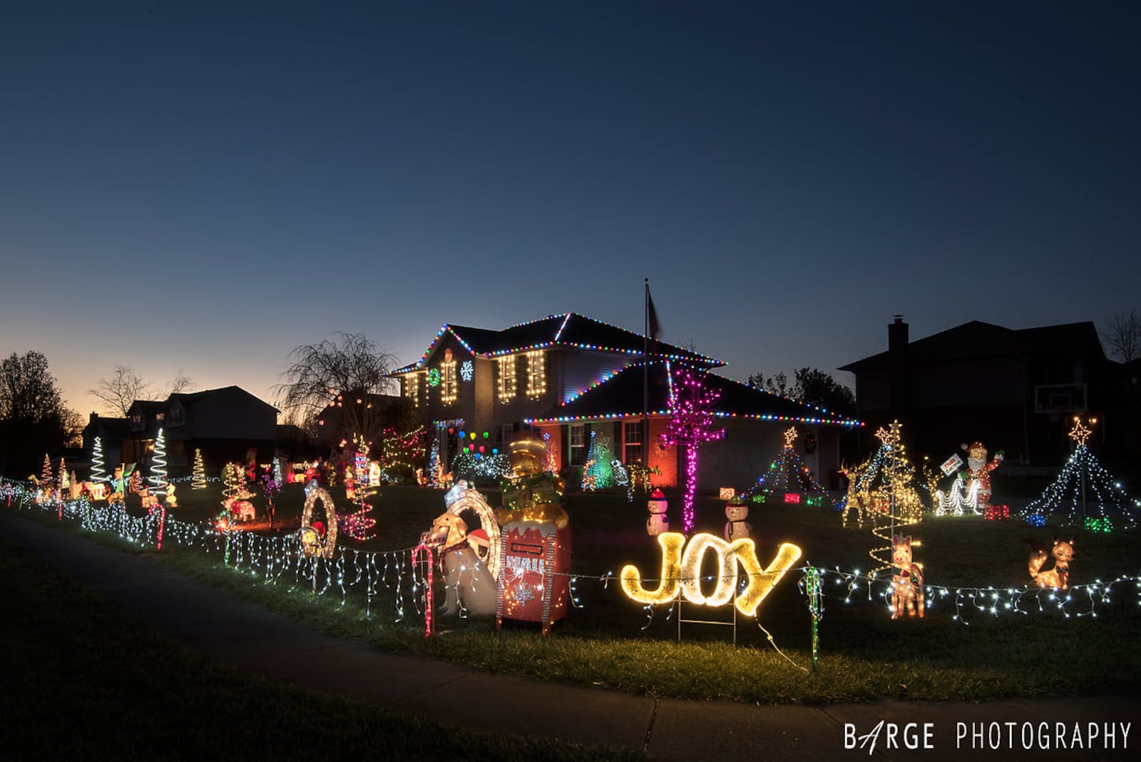 Gold Star and its partners are presenting 2021 Gold Star Express Light Display tours of homes around the tri-state region, including in Butler County. PHOTO PROVIDED/Barge Photography