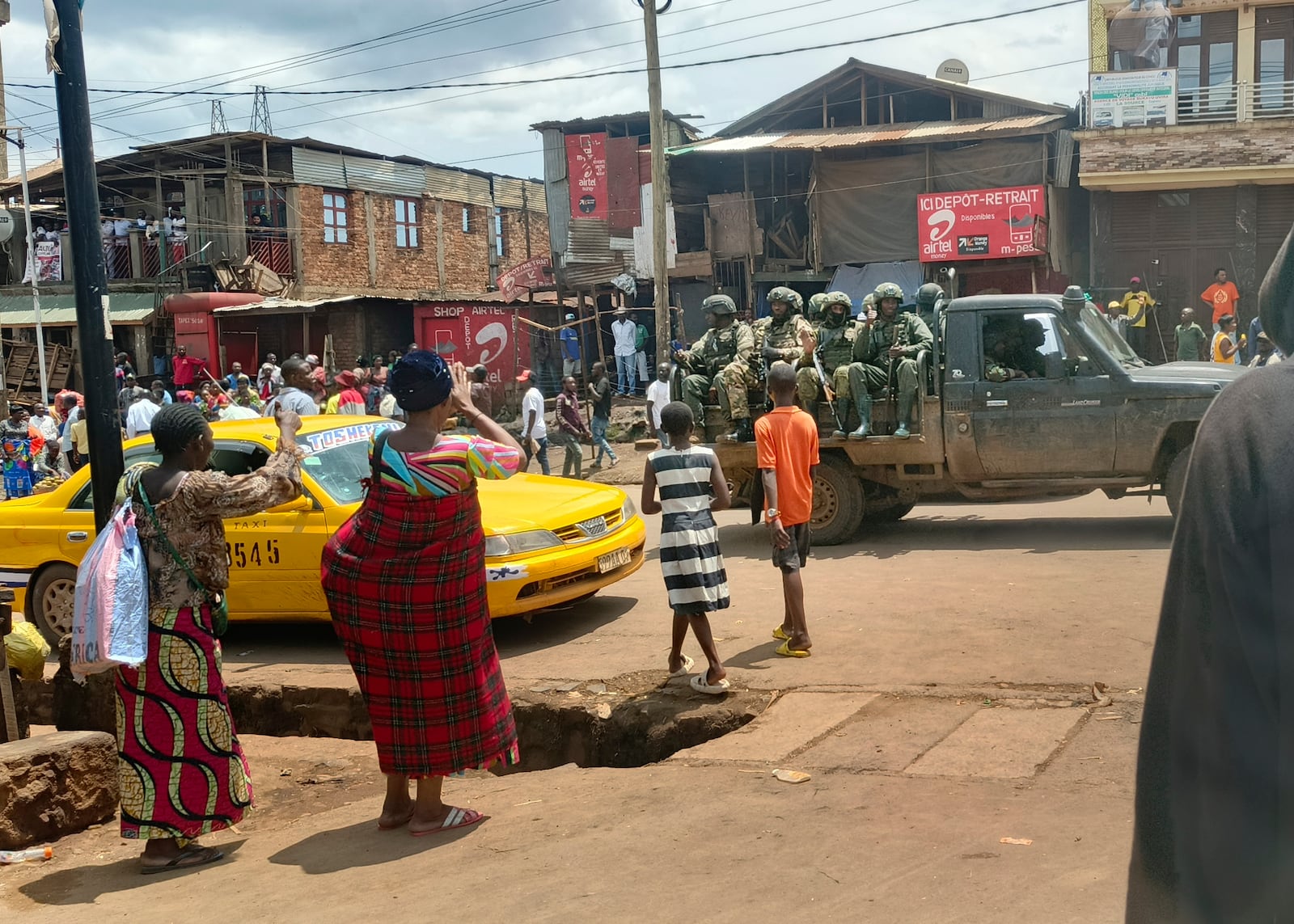 M23 rebels patrol the centre of east Congo's second-largest city Bukavu, in South Kivu, Monday, Feb. 17, 2025. (AP Photo/Janvier Barhahiga)