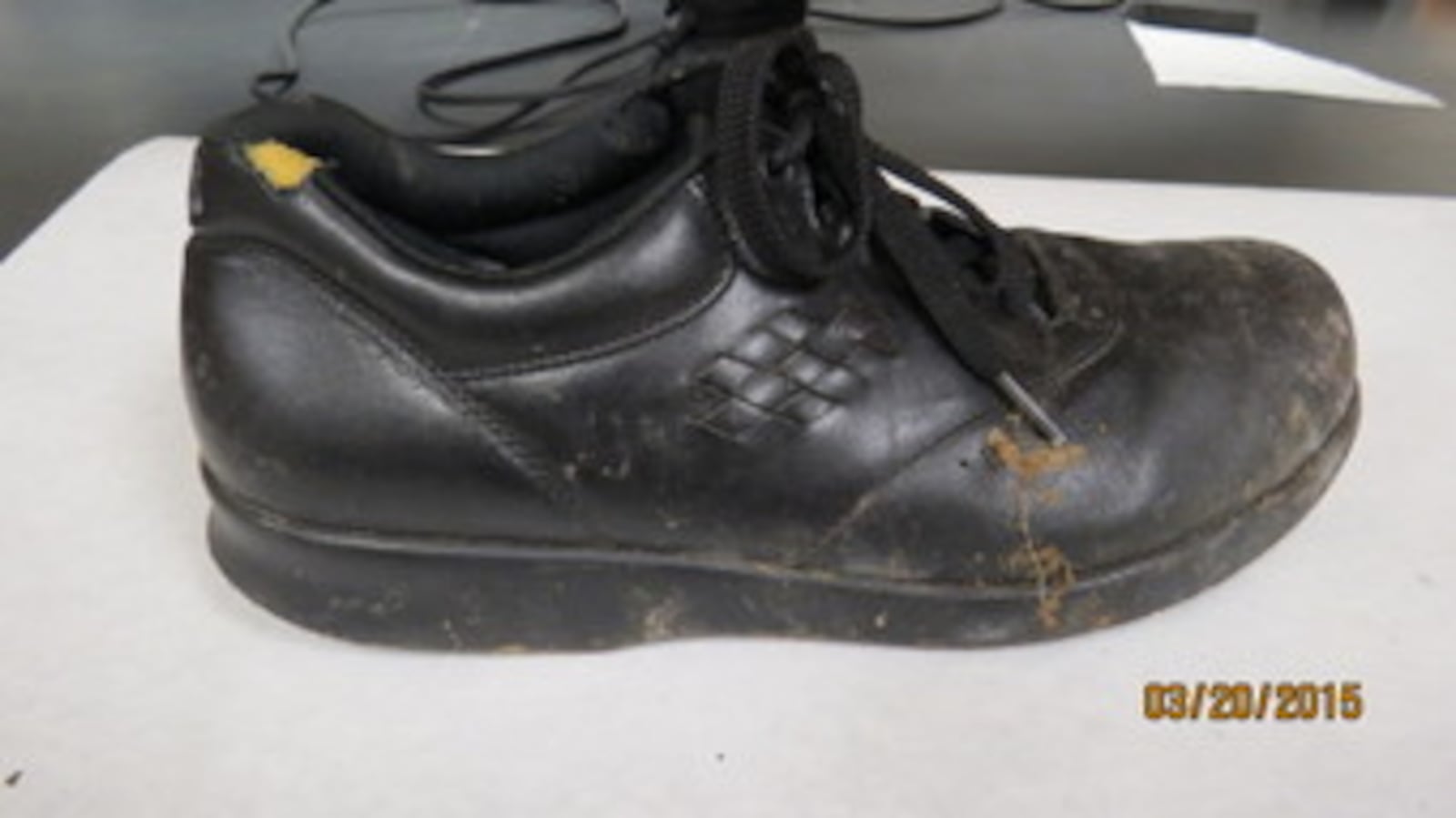 SAS brand shoe found near remains