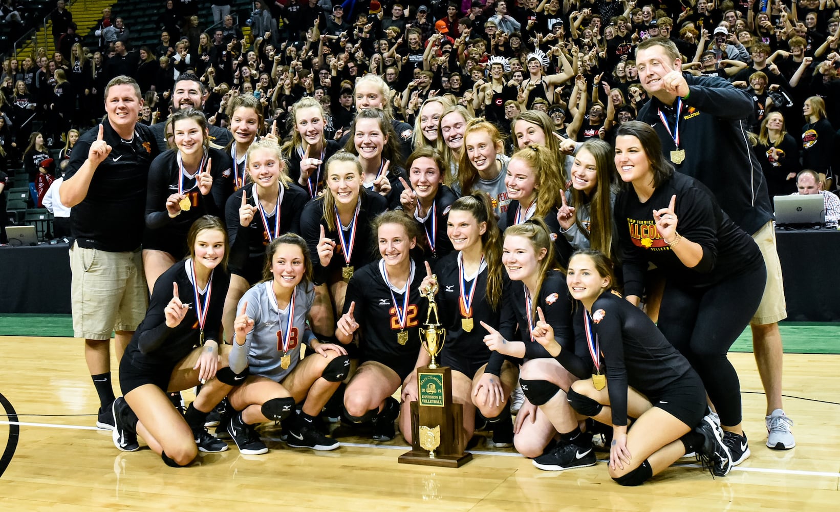 Fenwick wins Division II State volleyball championship against Highland