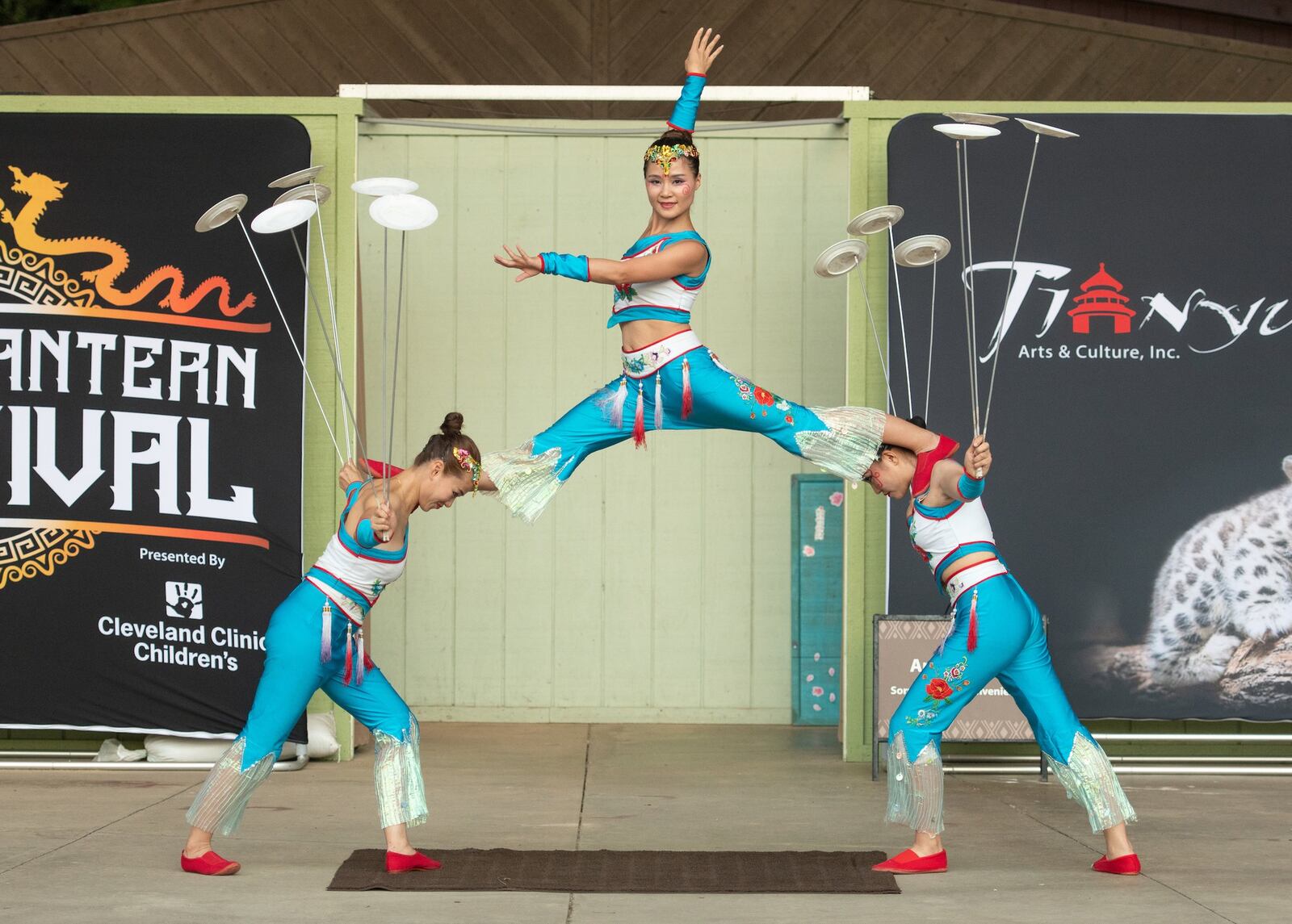 Acrobats, jugglers, contortionists and martial artists are just a few of the many types of performers who entertain the crowd nightly as guests can enjoy live performances every hour, starting at 6:45 p.m. on the Fifth Third Bank Stage. CONTRIBUTED PHOTO BY KYLE LANZER/CLEVELAND METROPARKS