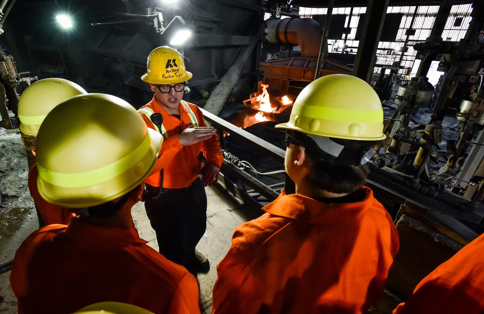 Students from Middletown’s private Marshall High School got a rare insider’s tour Friday, Nov. 16, of AK Steel. 