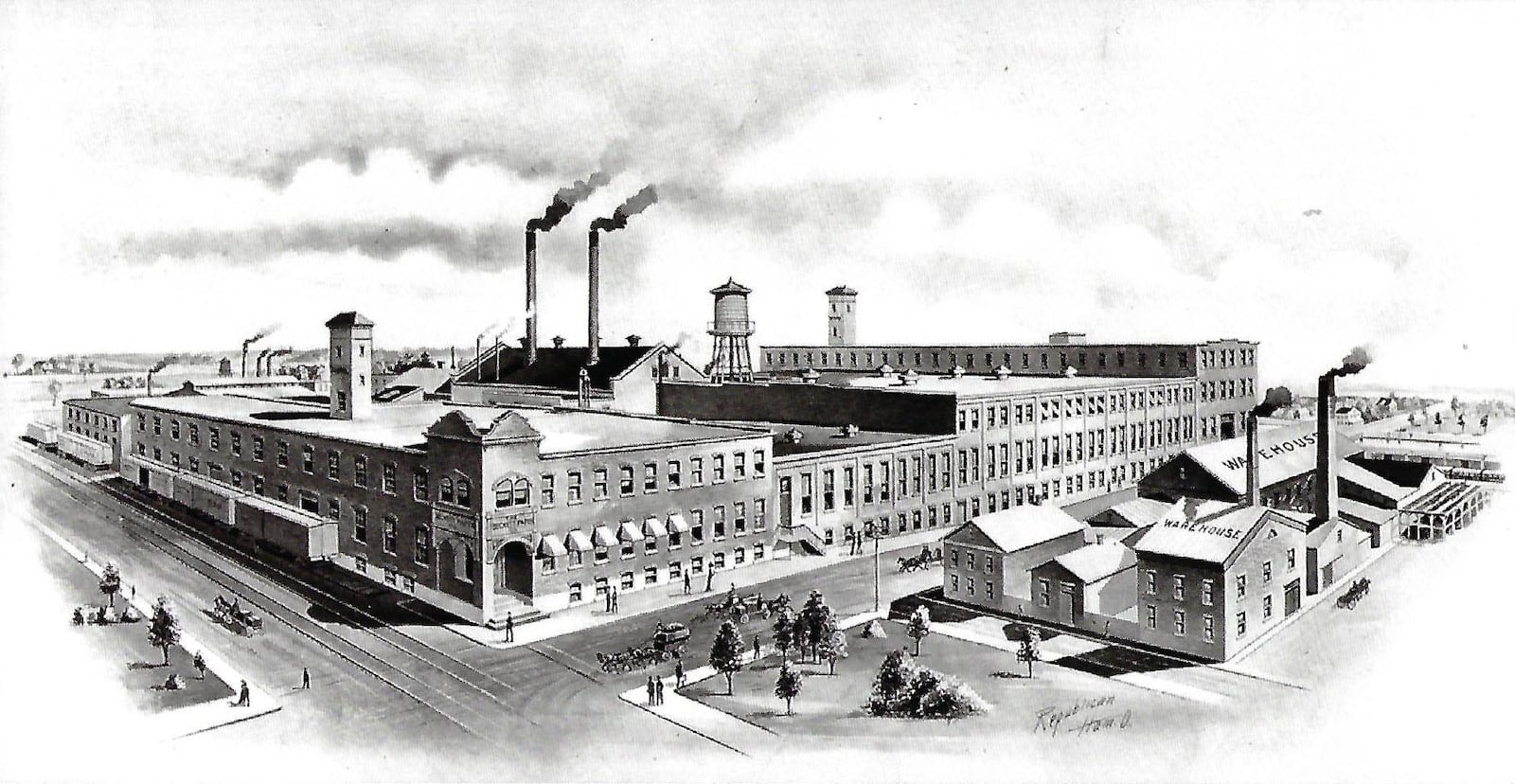 This was Hamilton's Beckett Paper mill, in 1914. It is believed to be the first paper mill west of the Allegheny mountains, according to the Butler County Historical Society, which shared this image. PROVIDED