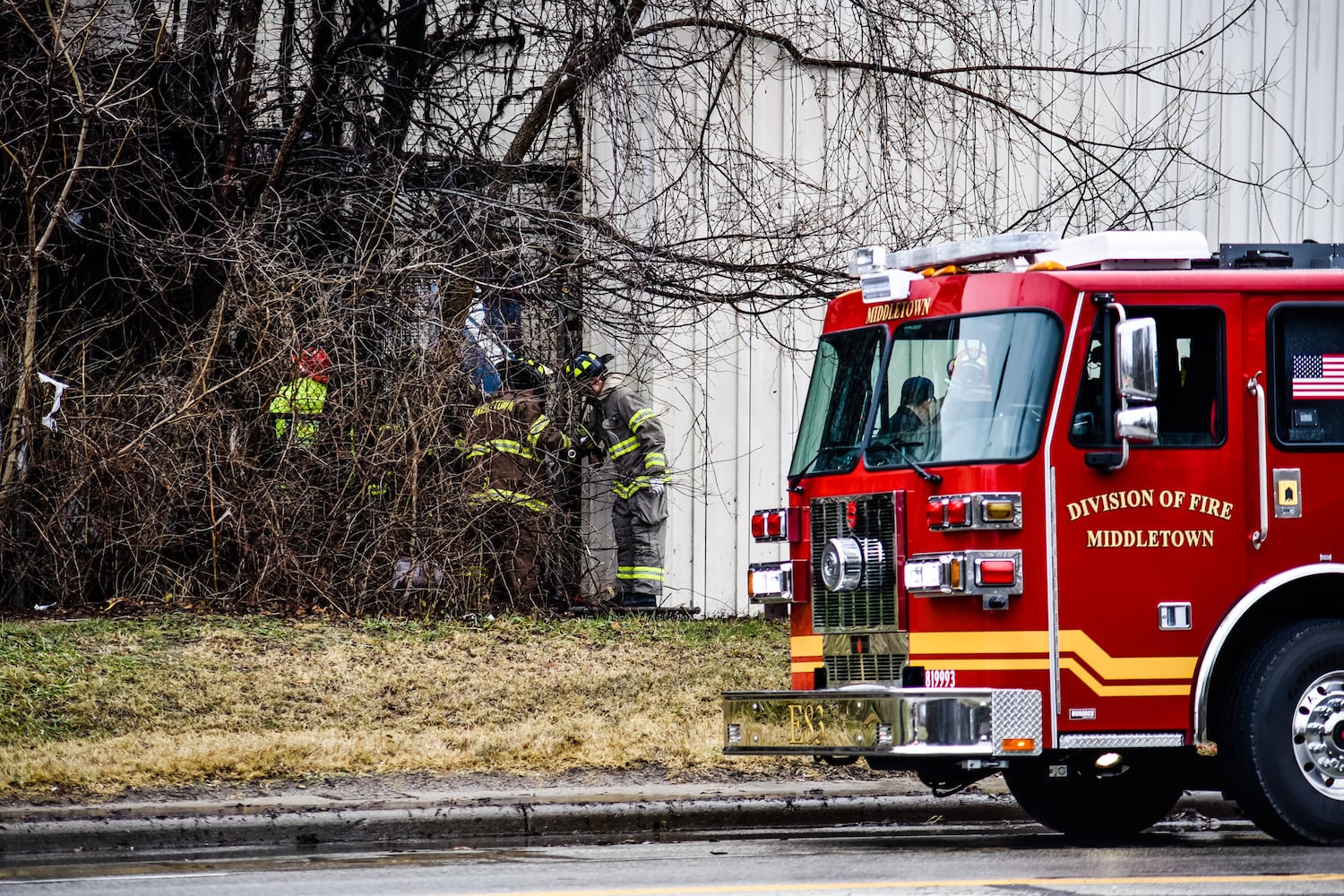 PHOTOS: Aftermath of huge New Year’s Day warehouse fire in Middletown