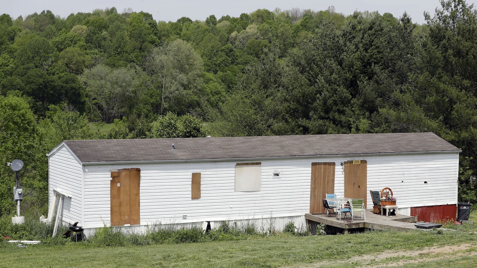 Michael Lee Cummins, 25, is suspected of killing six people found beaten to death in their Westmoreland, Tenn., home Saturday, April 27, 2019, including his parents, uncle and a 12-year-old girl. The home, shown three days later, has its doors and windows covered. A seventh victim was found dead in her home about a mile away. A surviving victim, identified by family members as Cummins’ grandmother, was left in critical condition.