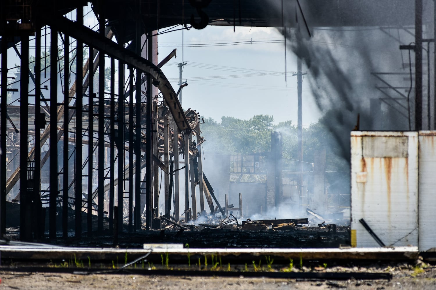 Aftermath of massive warehouse fire in Hamilton