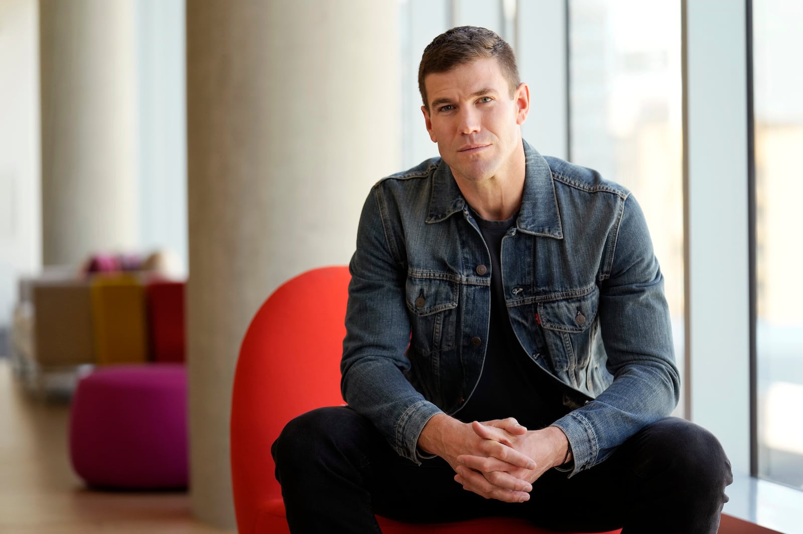 Actor Austin Stowell poses for a portrait in Los Angeles on Oct. 7, 2024. (AP Photo/Chris Pizzello)