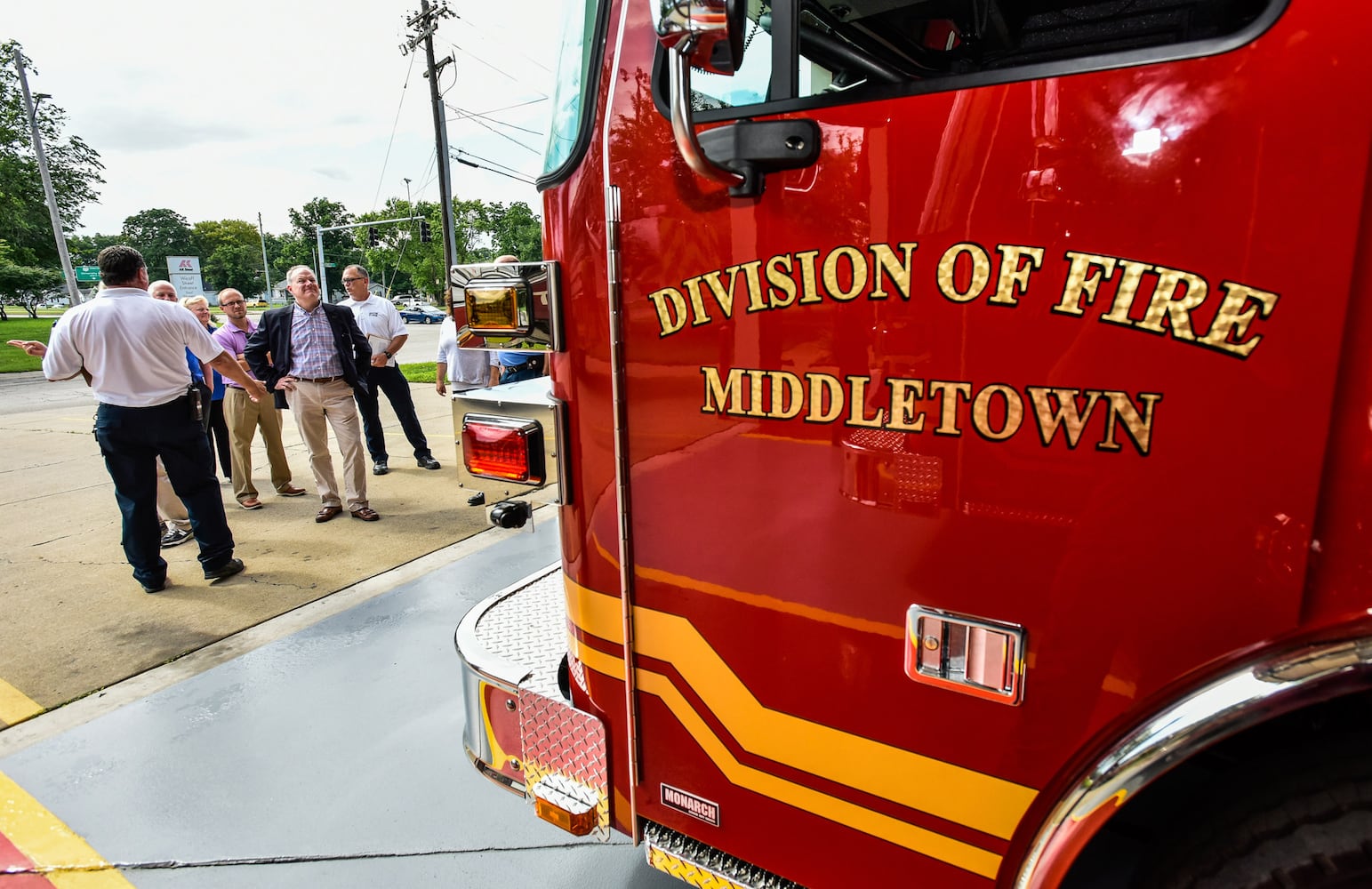 City council and officials tour Middletown fire stations