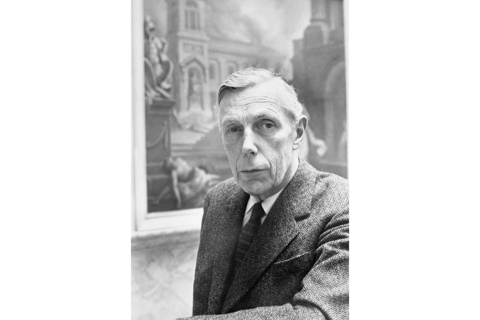 FILE - Professor Anthony Blunt, former surveyor of the Queen's pictures, photographed at the Courtauld Institute on Nov. 15, 1979. (PA via AP, File)