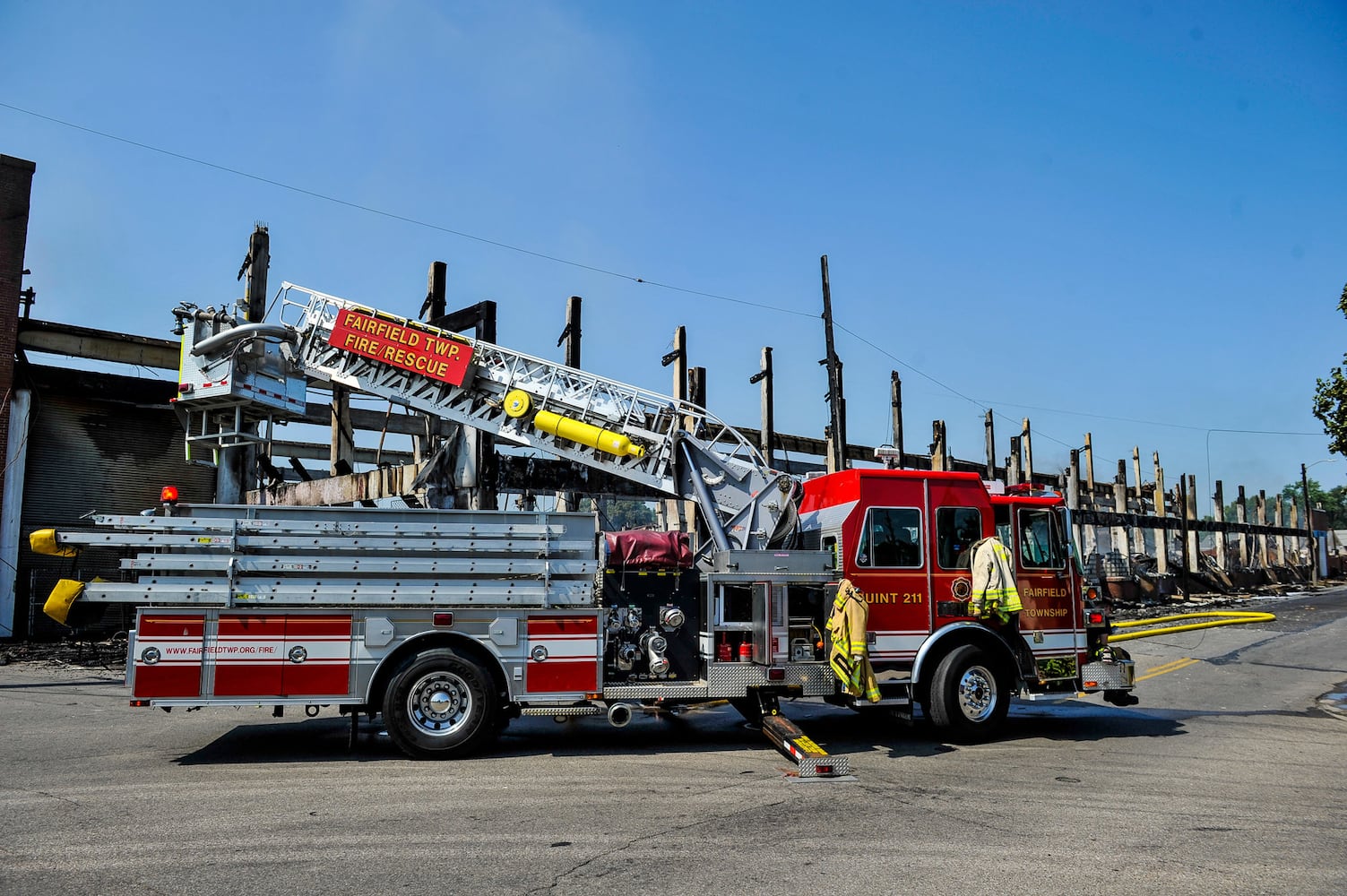 Aftermath of massive warehouse fire in Hamilton