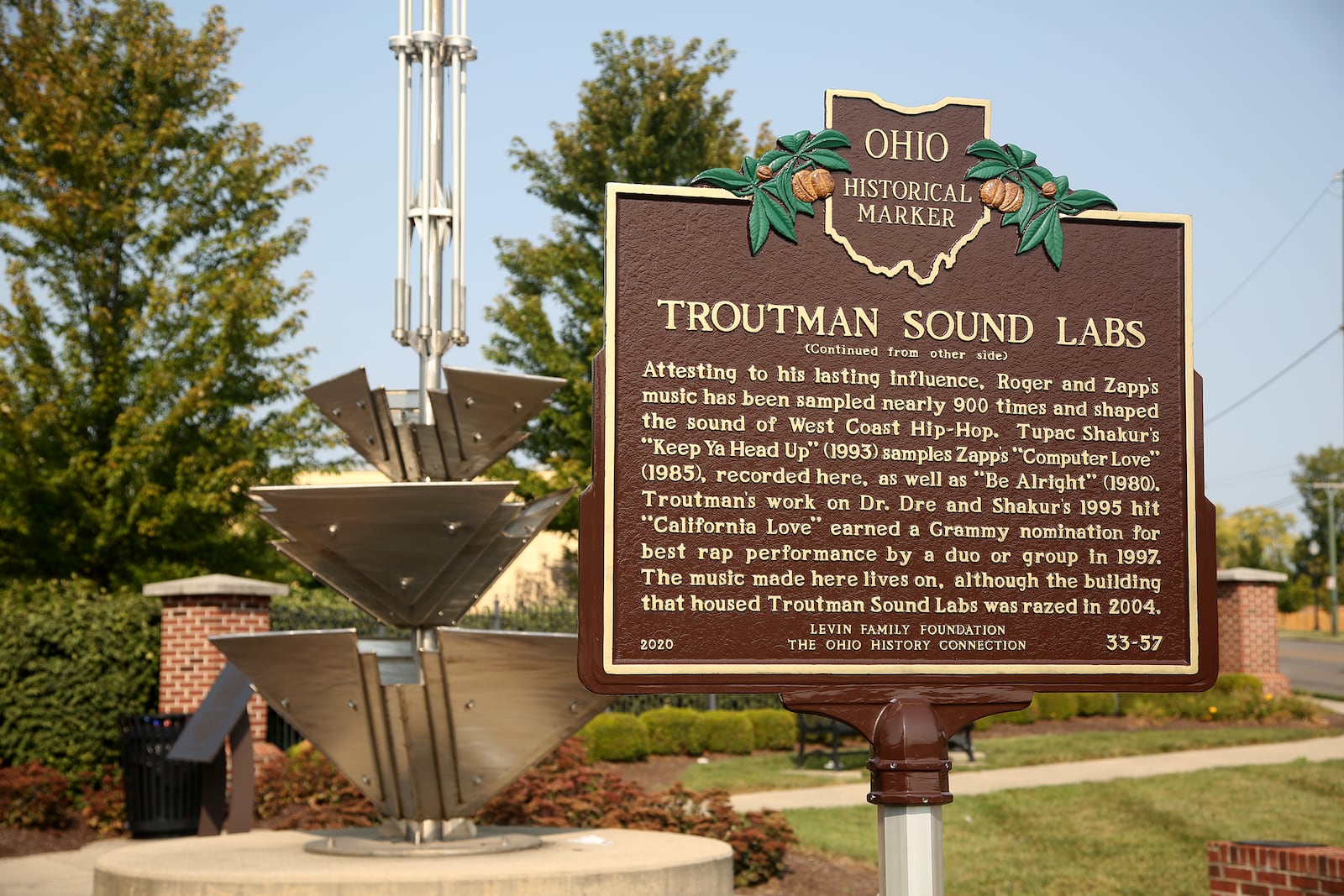 Dayton’s funk legacy has been honored with an Ohio historical marker.
The former site of Troutman Sound Labs, the Salem Avenue recording studio where music pioneer Roger Troutman and his family produced music, is the site of one of this year’s honors. LISA POWELL / STAFF