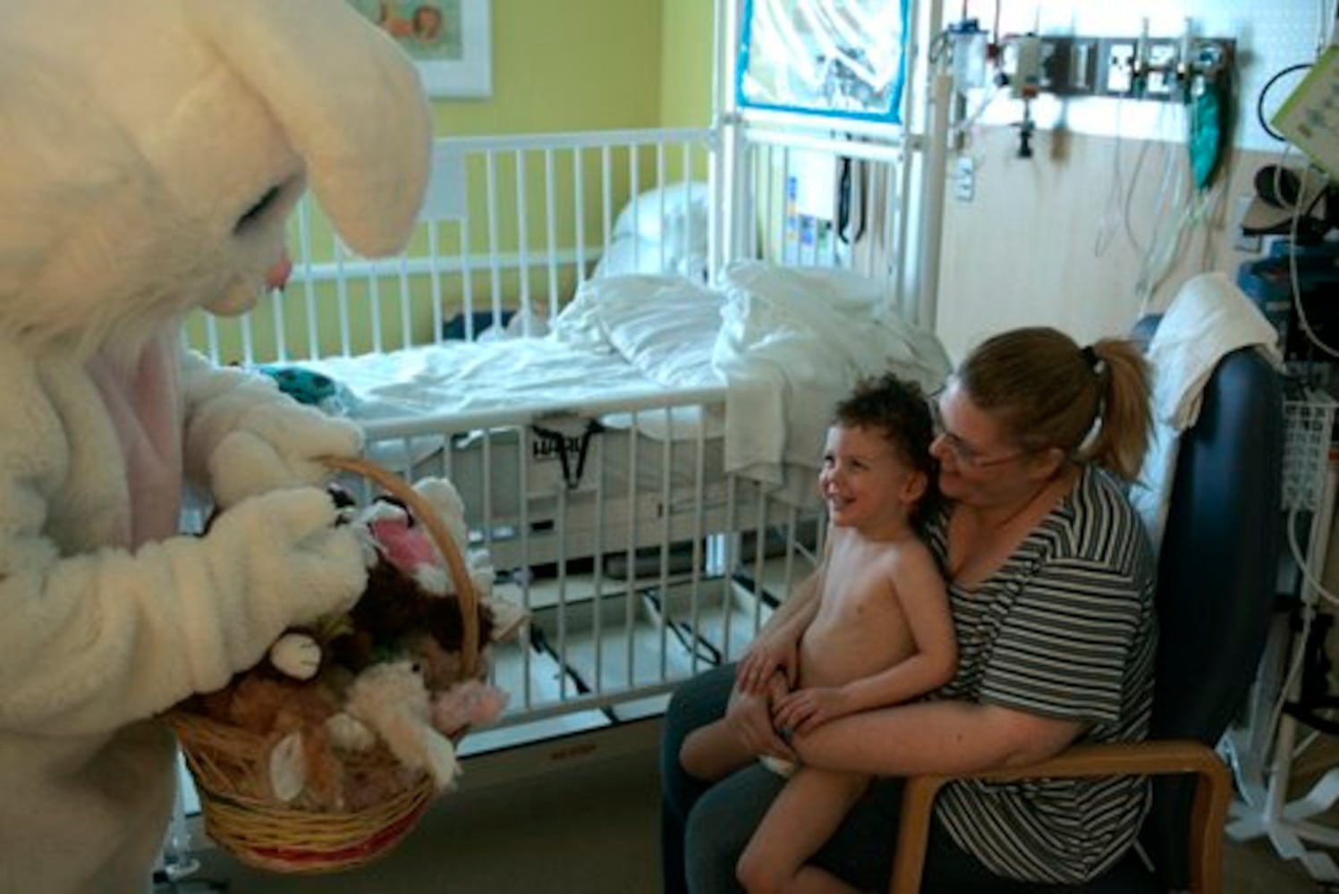 Easter Bunny visits Cincinnati Children's Liberty Campus