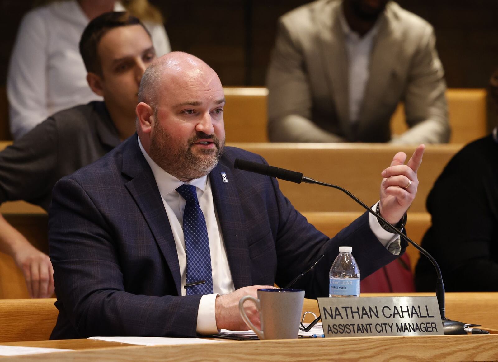 Middletown City Council voted unanimously Tuesday, July 16, 2024, to accept the abrupt retirement of City Manager Paul Lolli, which is effective July 31. Pictured is Assistant City Manager Nathan Cahall, who will be the interim city manager effective Aug. 1. NICK GRAHAM/STAFF