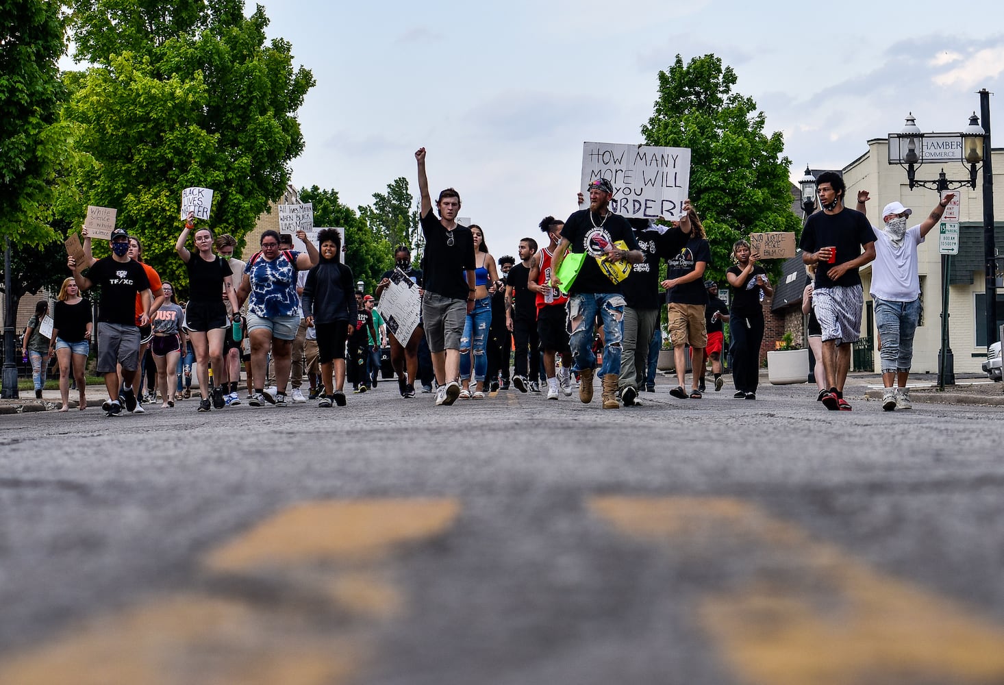 Crowd gathers for peaceful protest and march in Middletown