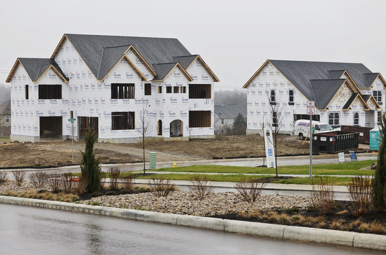 New homes are being constructed in Monroe. December 2022 showed a significant increase in the amount of time homes in both Butler and Warren County sat on the market, even as interest rates slightly fell from their highest peak in 15 years. NICK GRAHAM/STAFF