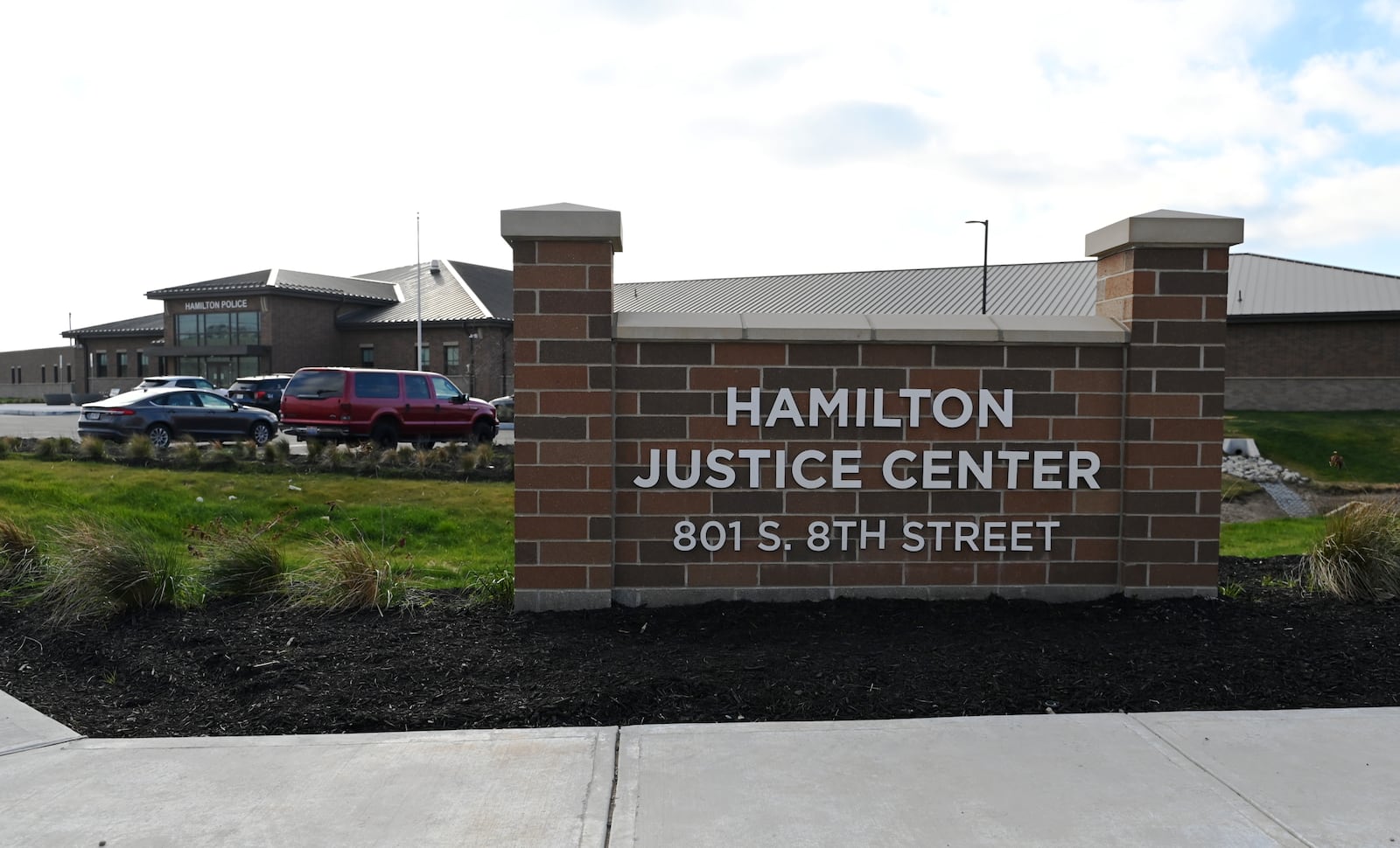 The Hamilton Police Department has begun the move-in process to the 64,000-square-foot, $32 million Hamilton Justice Center that spans from South 8th Street to Hanover Street, and sits across from the Butler County Sheriff's Office. The police department will move in this month and the courts will move in early 2025. MICHAEL D. PITMAN/STAFF