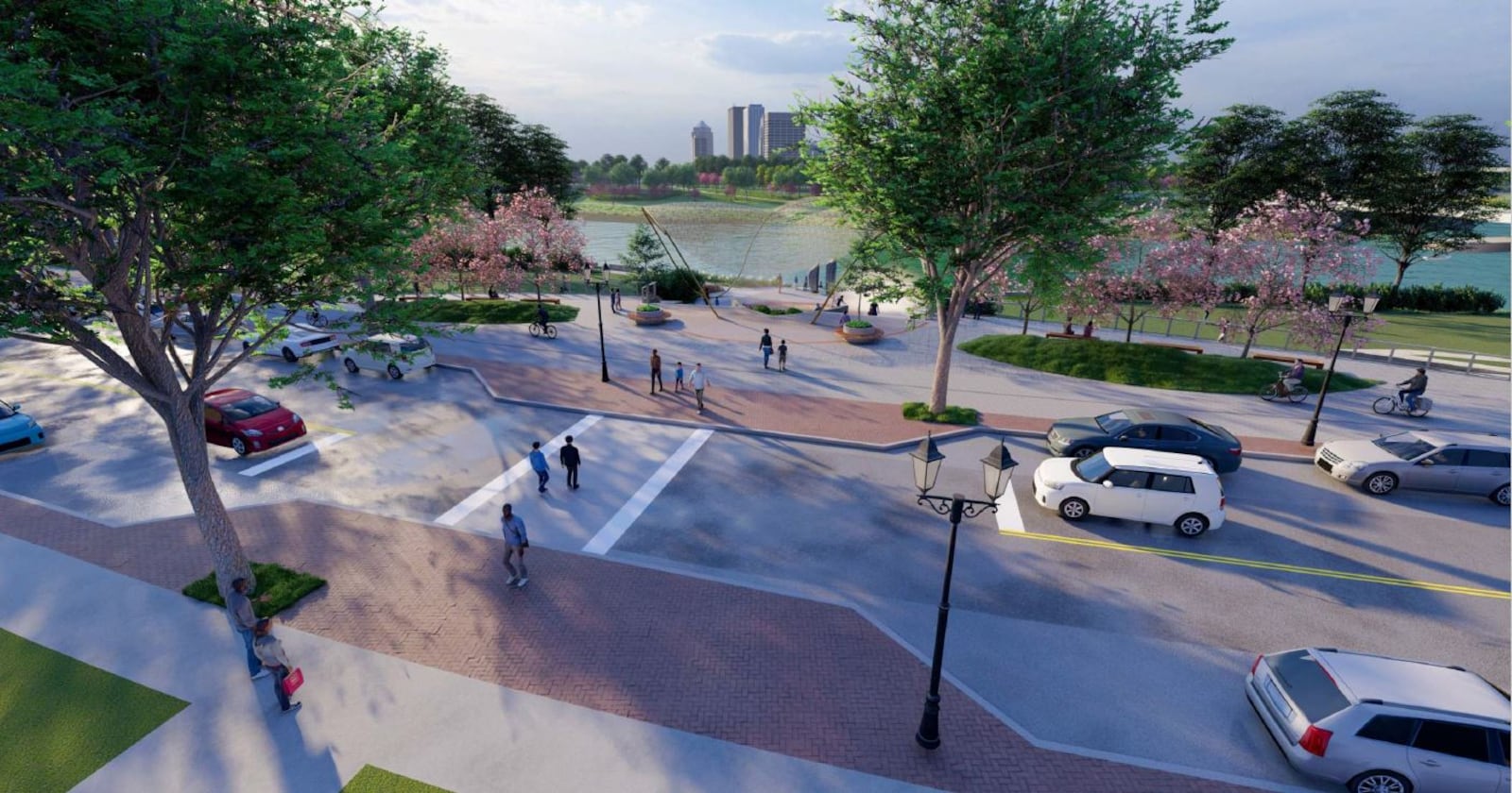 Conceptual renderings of pedestrian improvements to link McIntosh park to Sunrise MetroPark. CONTRIBUTED / FIVE RIVERS METROPARKS