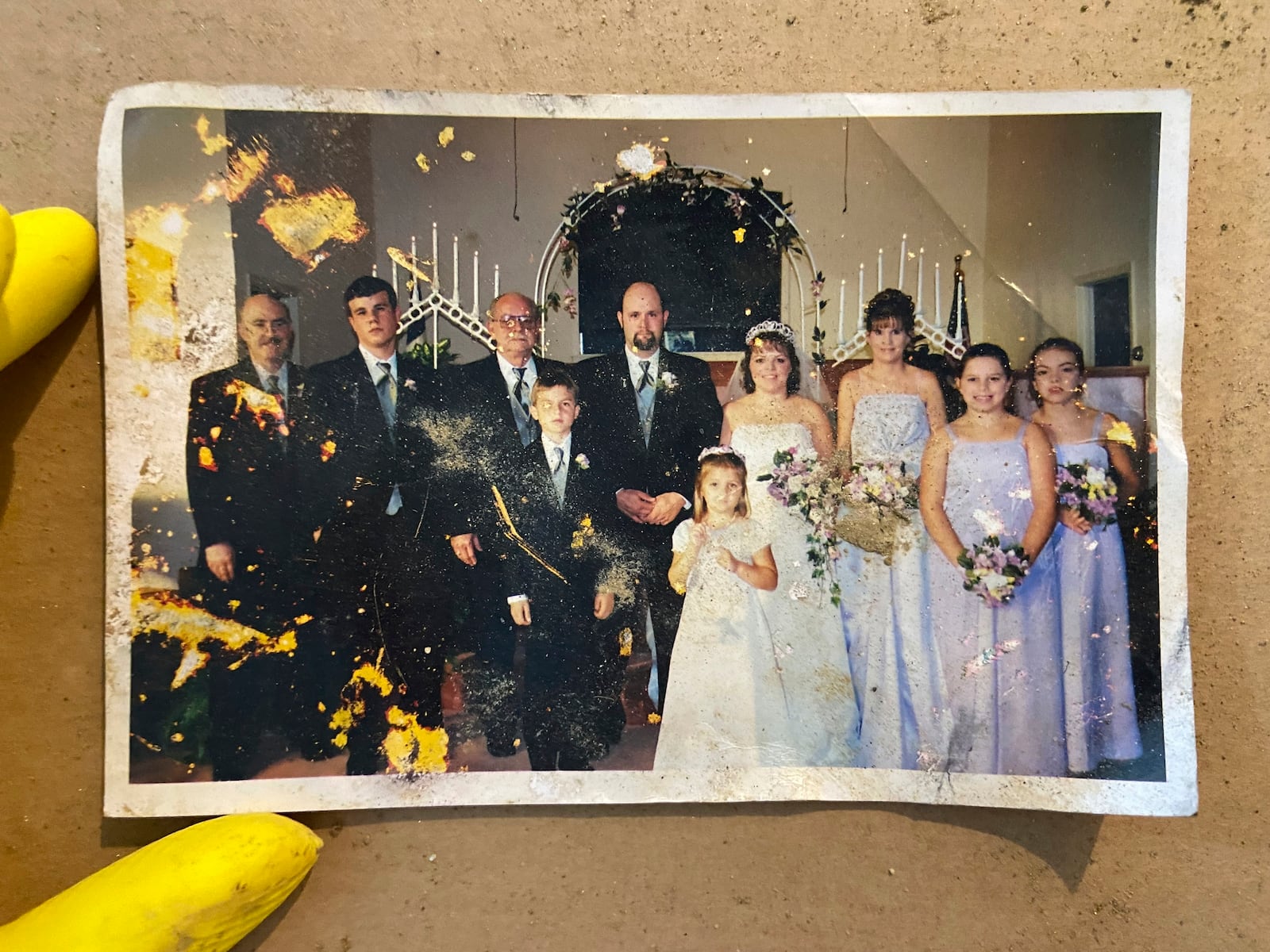 A photo found near Asheville, N.C., after Hurricane Helene. (Taylor Schenke via AP)