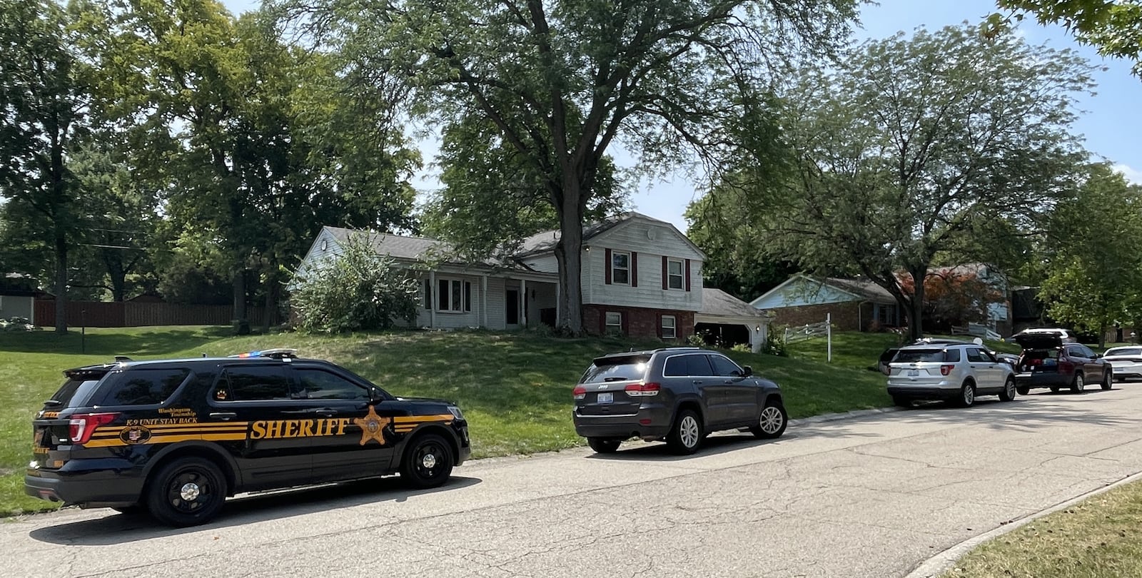 Investigators served a search warrant in the 2400 block of Fox Run Road in Miami Twp. on Friday, July 26, 2024, following allegations of financial crimes and labor exploitation. Homeland Security and the IRS collaborated to serve search warrants at Fuyao Glass American and 27 other locations in the region. SAMANTHA WILDOW/STAFF