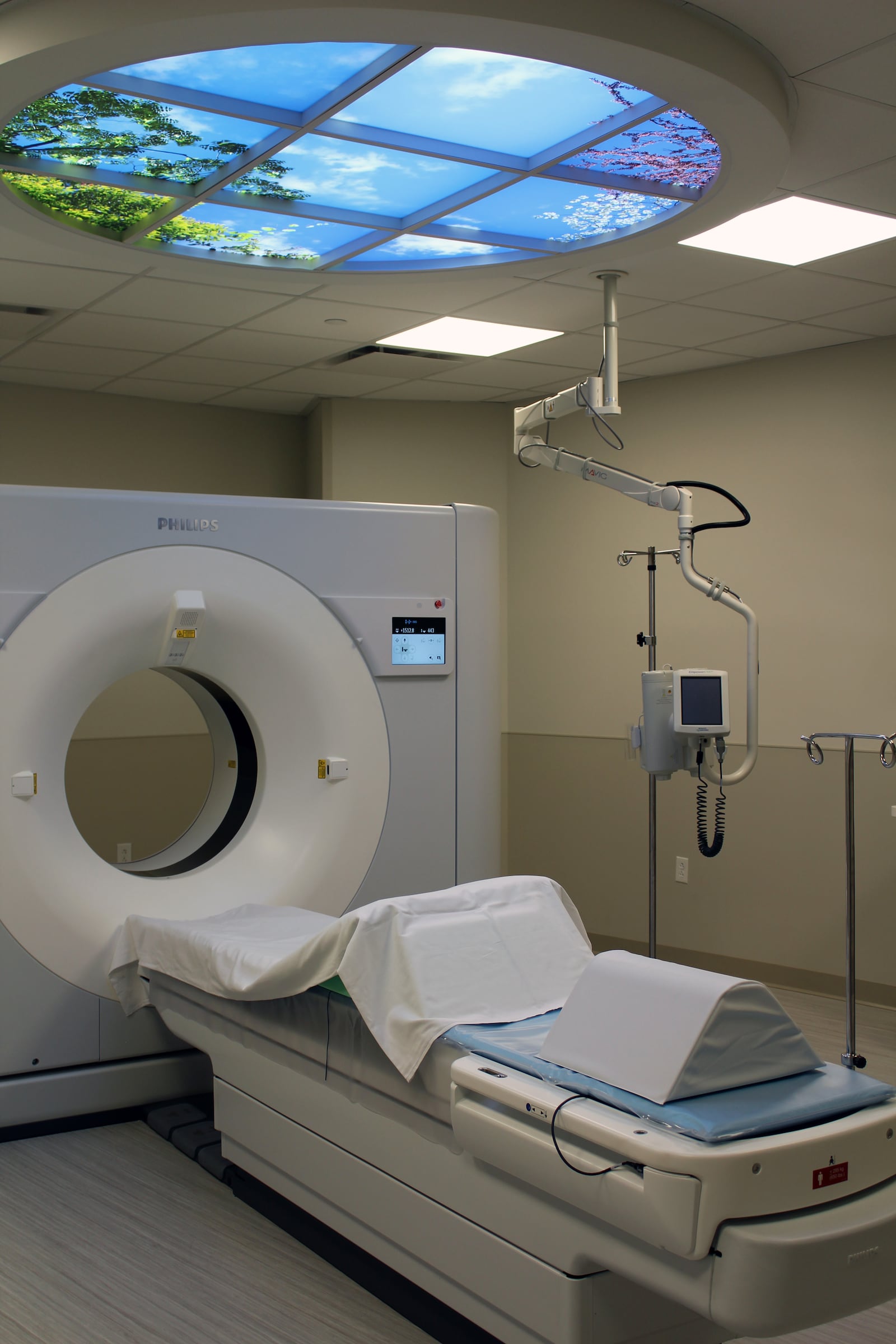 This is a new CT scanner in the addition at Christ Hospital's Liberty Campus Photo/Sue Kiesewetter