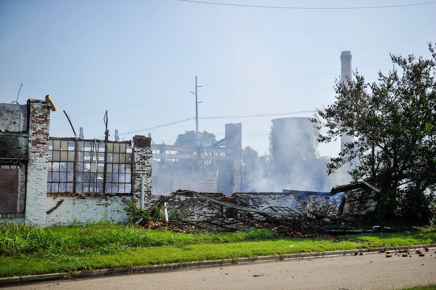 Aftermath of massive warehouse fire in Hamilton