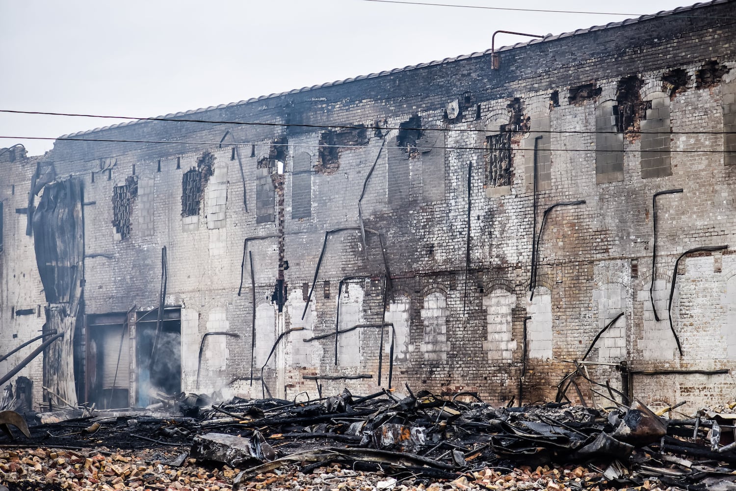 PHOTOS: Aftermath of huge New Year’s Day warehouse fire in Middletown