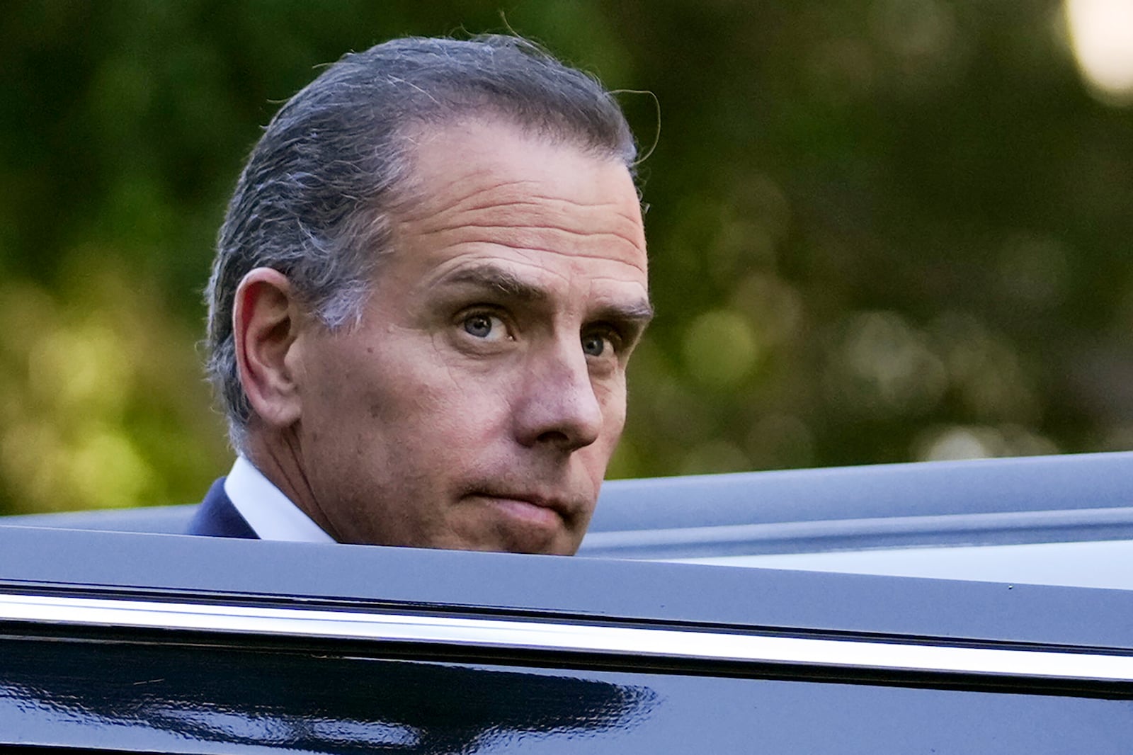 FILE - Hunter Biden steps into a vehicle as he leaves federal court, Sept. 5, 2024, in Los Angeles, after pleading guilty to federal tax charges. (AP Photo/Eric Thayer, File)