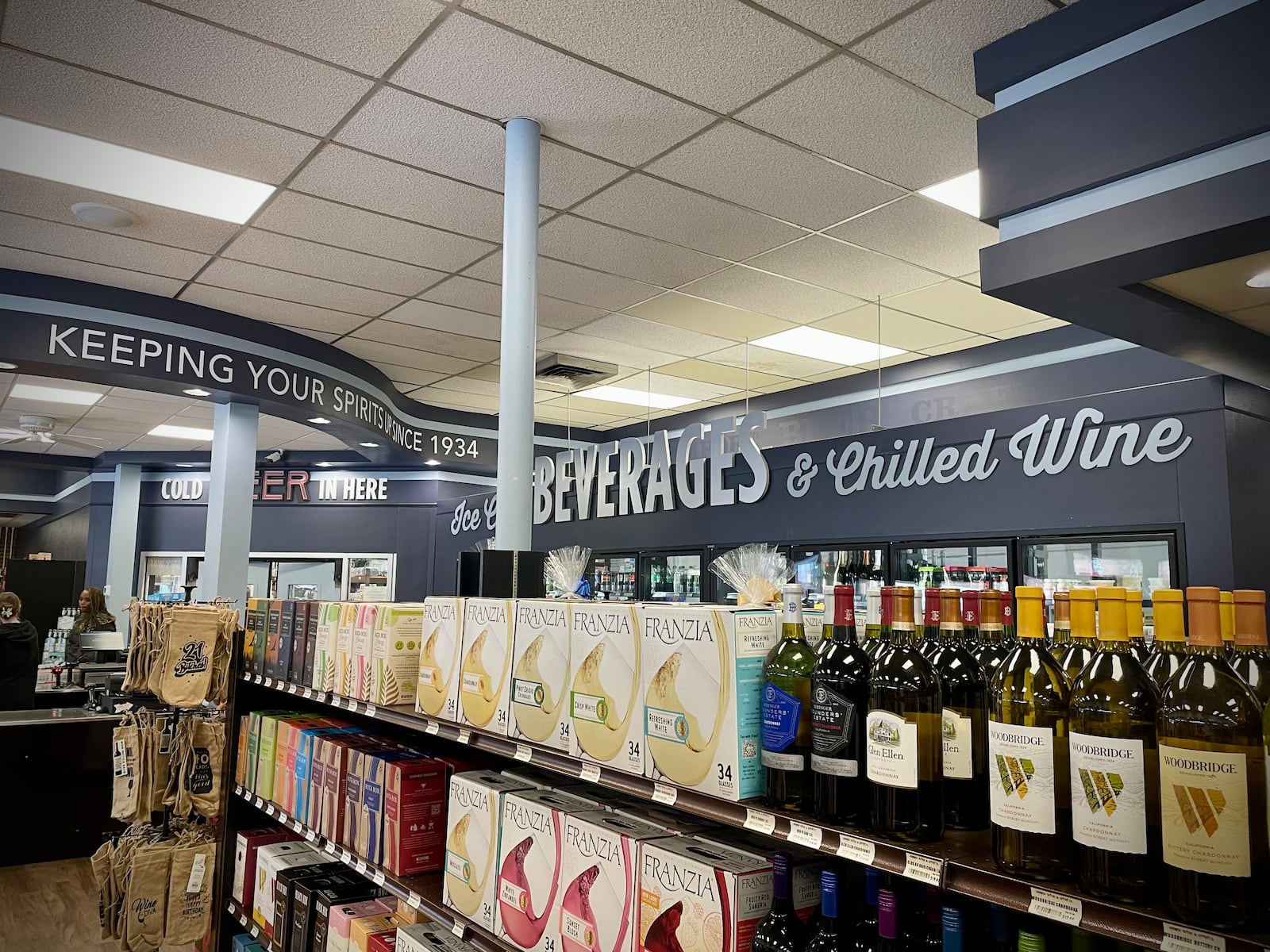 The Arrow Wine & Spirits store at 2950 Far Hills Avenue in Kettering was updated over the summer. NATALIE JONES/STAFF