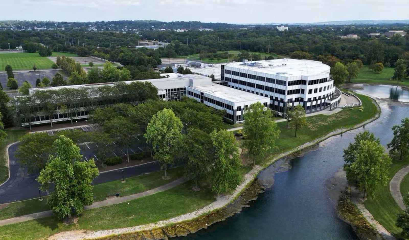 Butler Tech's Knightsbridge Hub, which was announced earlier this year during a State of the Schools address at the Fitton Center, already has 25 partners signed up to bring work and training to Hamilton. The renovation cost for the first phase of the advanced manufacturing hub is estimated to be $19.1 million, according to partner Miami University. The facility is expected to be opened by January 2026. (Photo by Nick Graham/Journal-News)