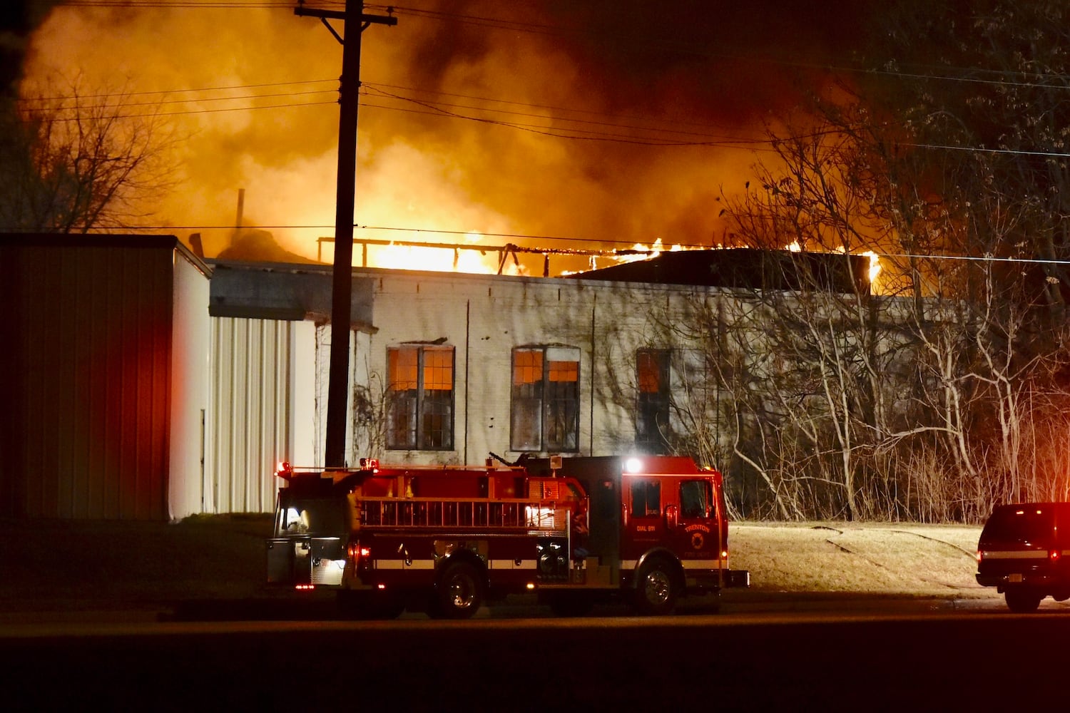 PHOTOS: Vacant warehouse fire in Middletown